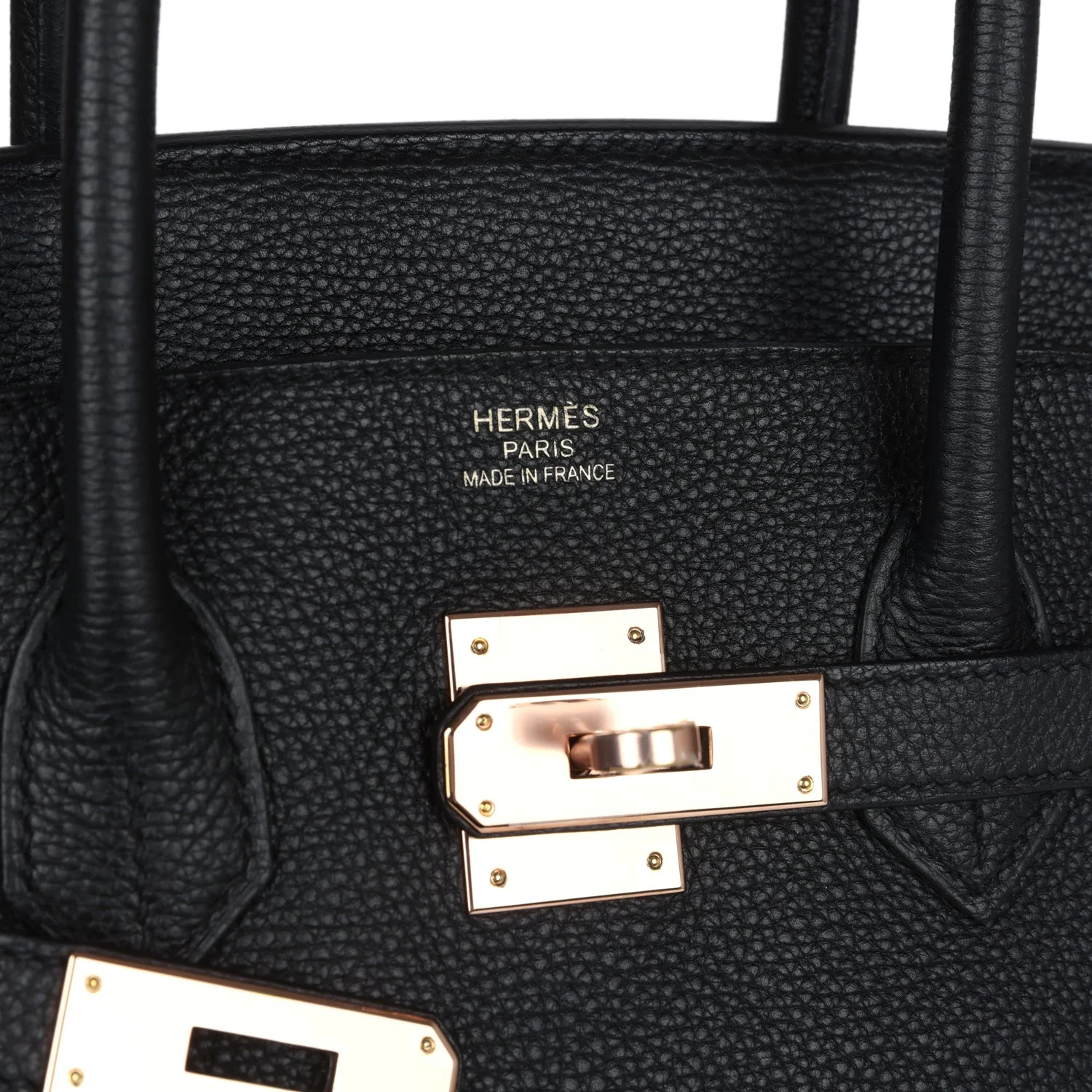 Replicate Hermes Birkin 35 Black Togo Rose Gold Hardware(1:1 replica)