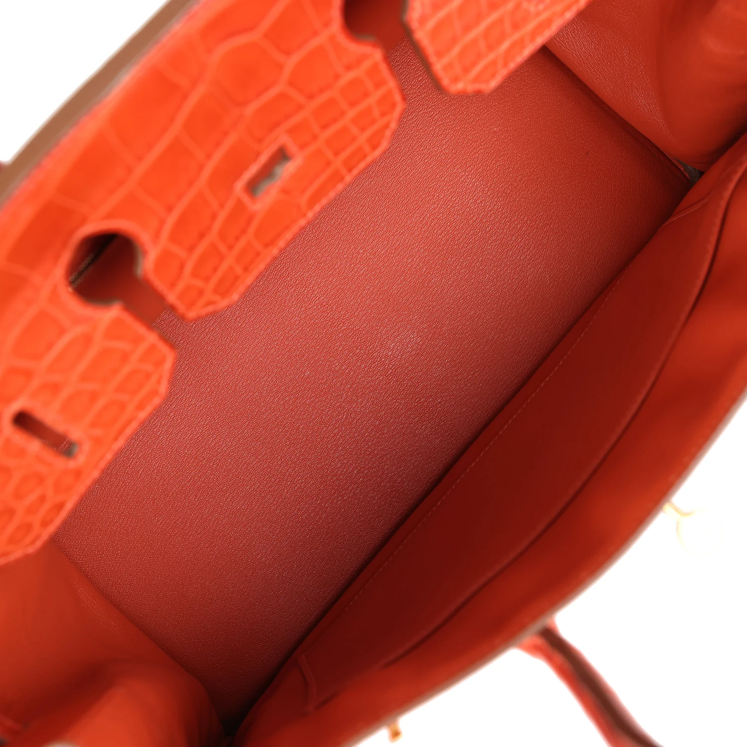 Replicate Hermes Birkin 35 Sanguine Matte Alligator Gold Hardware(1:1 replica)