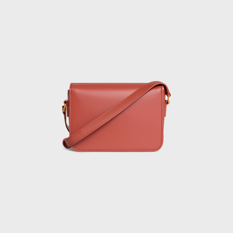 Replicate TEEN TRIOMPHE BAG IN SHINY CALFSKIN RED CANYON(1:1 replica)