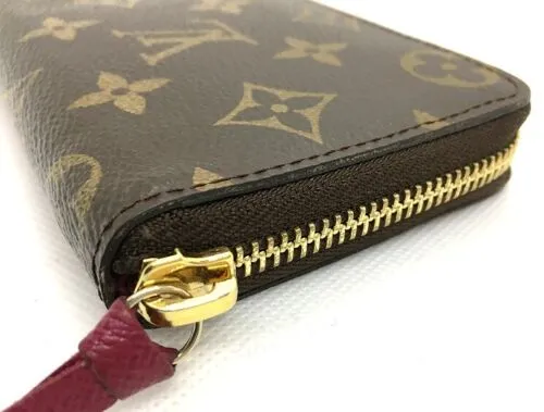Replicate Monogram Canvas Clemence Wallet Fuchsia M60742 (1:1Replicate )(1:1 replica)