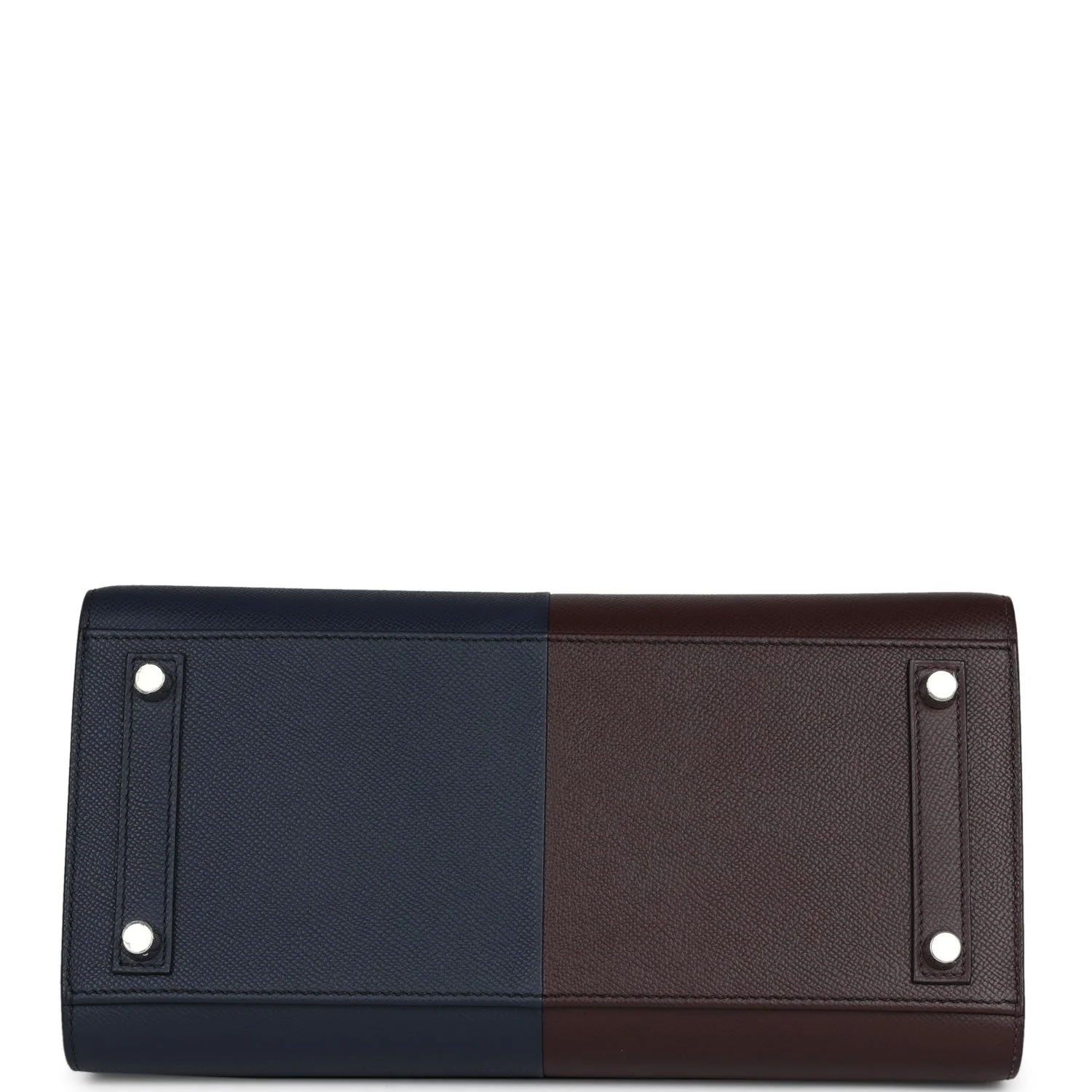 Replicate Hermes Casaque Birkin Sellier 30 Rouge Sellier and Bleu Indigo Epsom Palladium Hardware(1:1 replica)