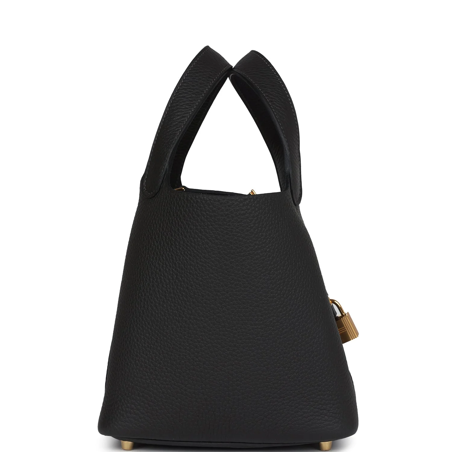 Replicate Hermes Picotin Lock 18 Dark Bronze Clemence Gold Hardware(1:1 replica)