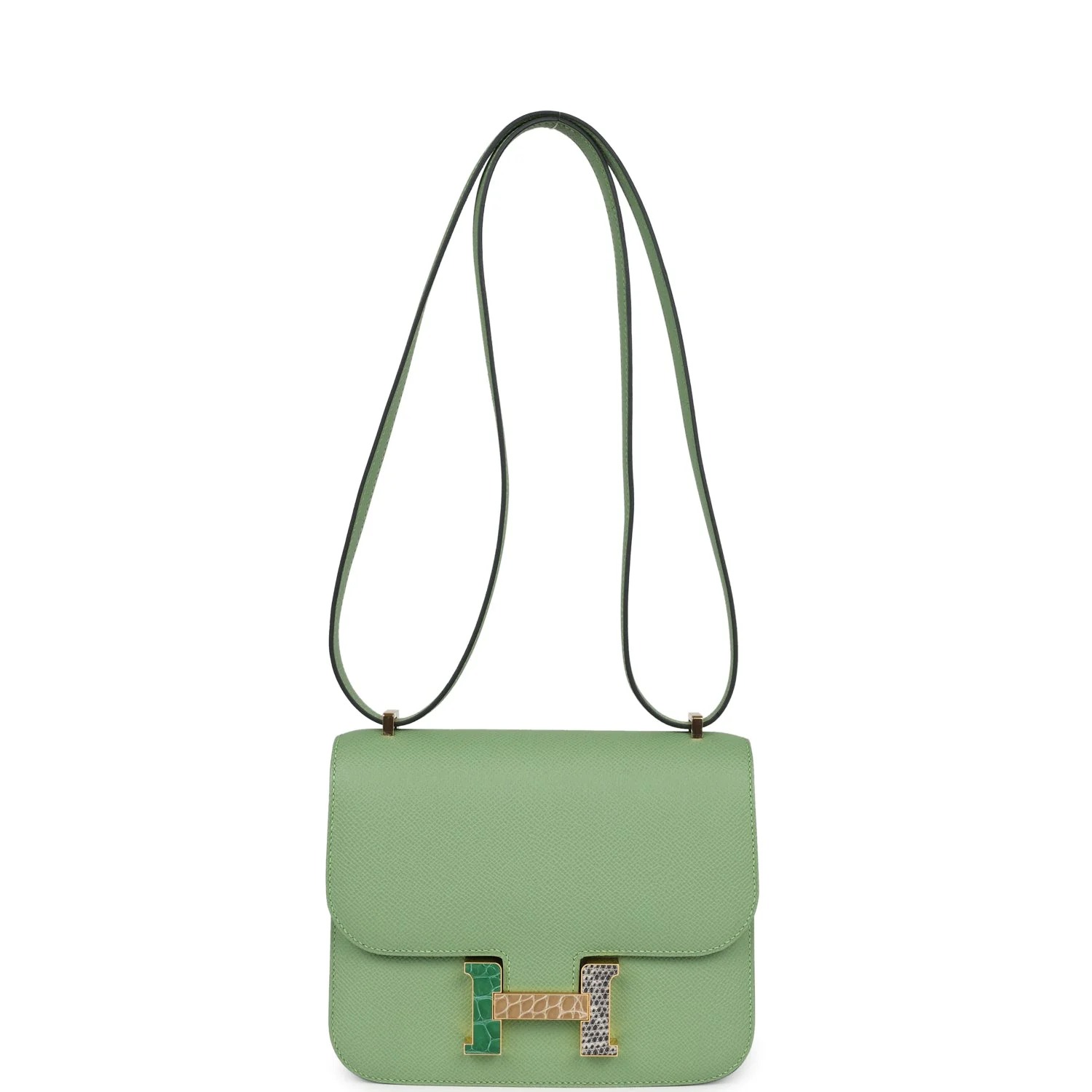 Replicate Hermes Constance 18 Vert Criquet Epsom Marquette Hardware(1:1 replica)