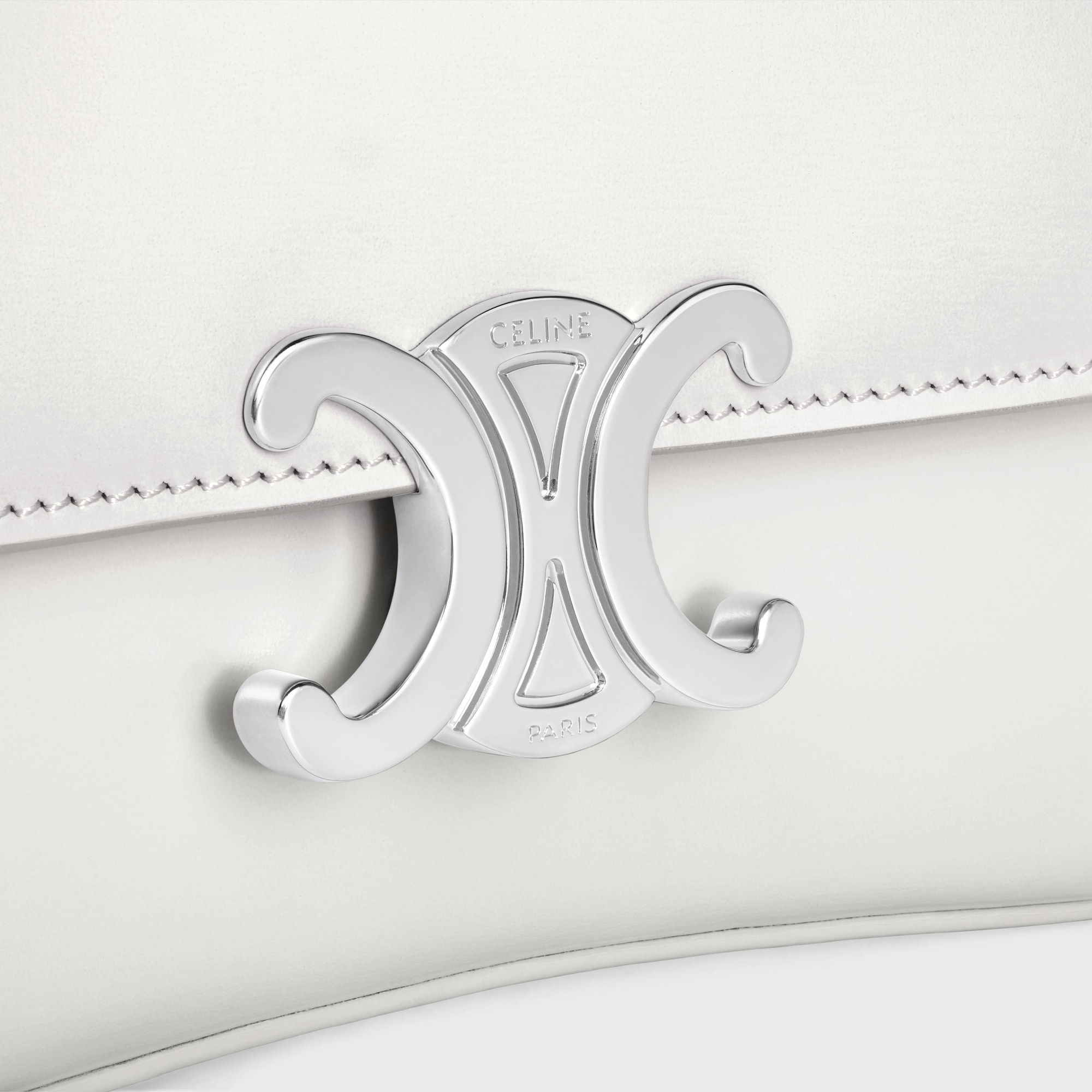 Replicate TEEN CELINE LOLA IN SHINY CALFSKIN WHITE(1:1 replica)