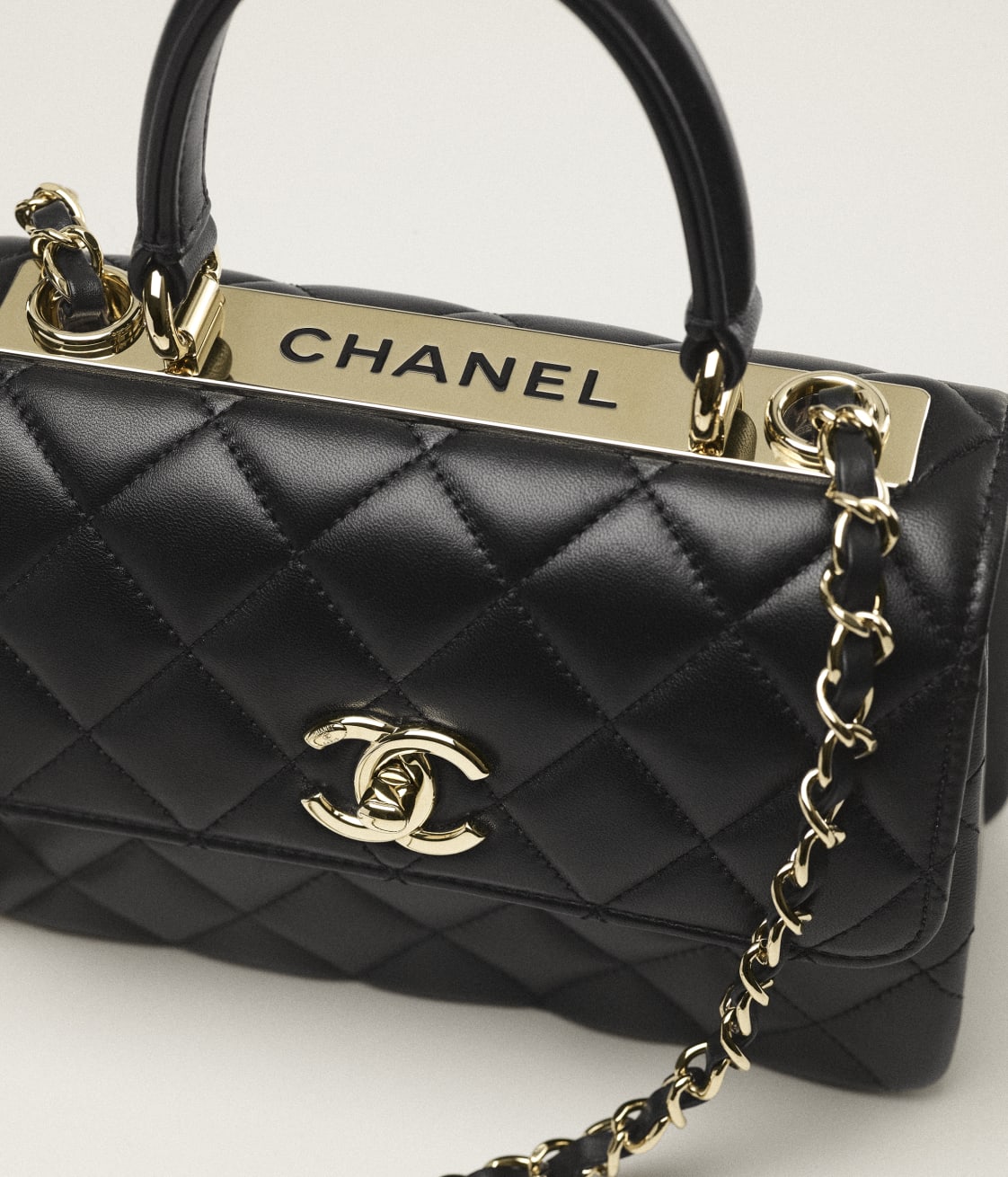 Replicate CHANEL MINI FLAP BAG WITH TOP HANDLE(1:1 replica)