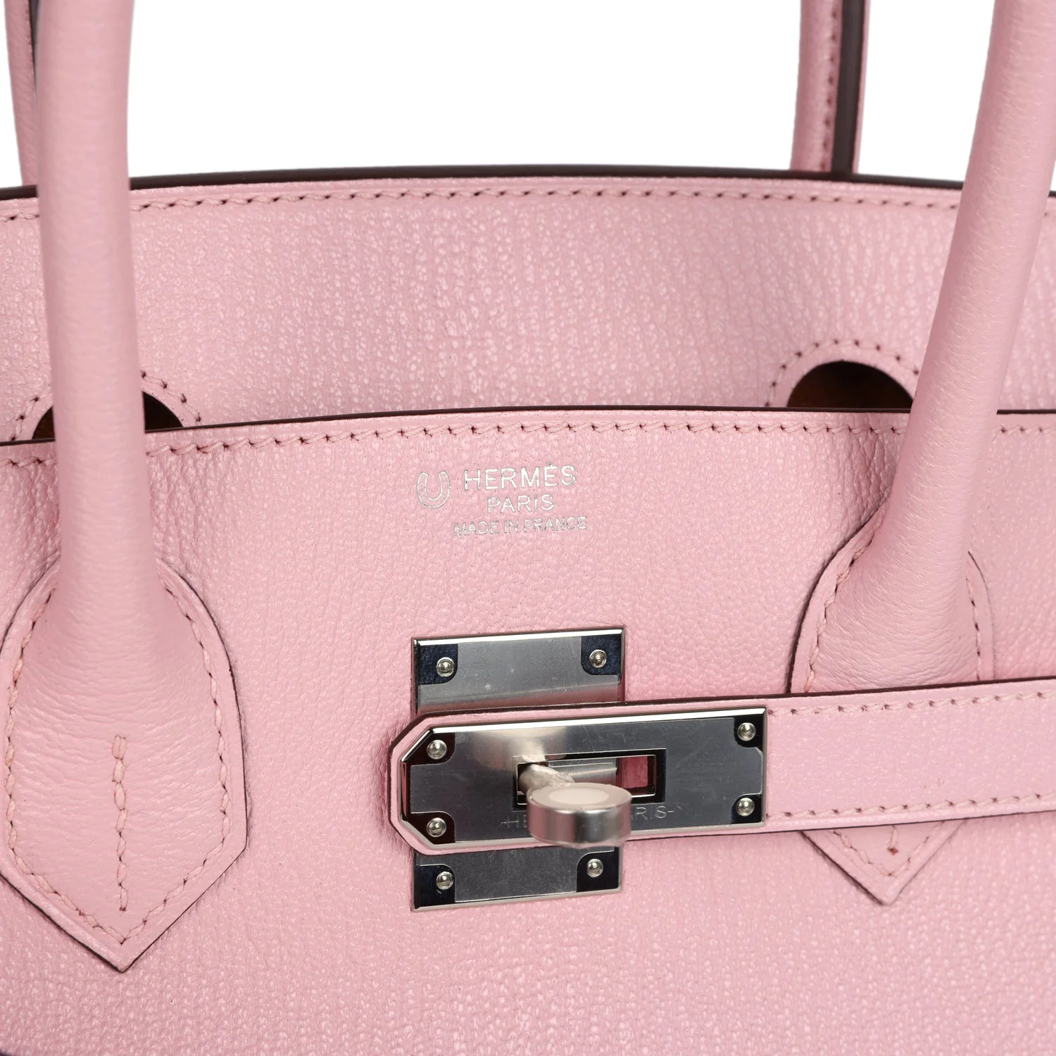 Replicate Hermes Special Order (HSS) Birkin 30 Rose Sakura Verso Chèvre Palladium Hardware(1:1 replica)