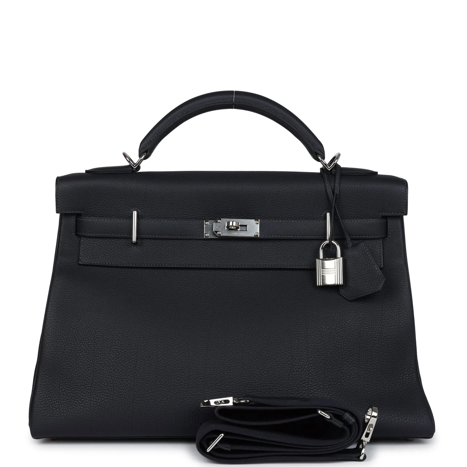 Replicate Hermes Kelly 42 Maxi Caban Togo Palladium Hardware(1:1 replica)