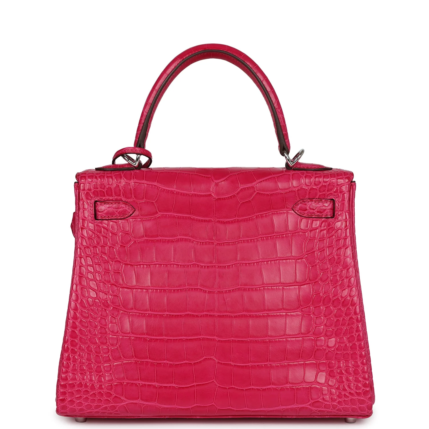 Replicate Hermes Kelly Retourne 25 Framboise Matte Alligator Palladium Hardware(1:1 replica)