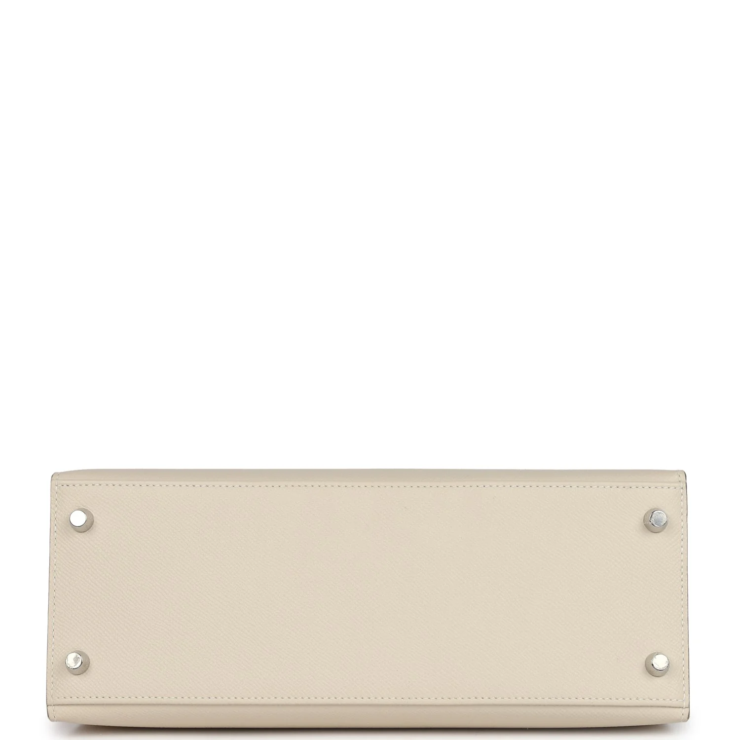 Replicate Hermes Kelly Sellier 28 Craie Epsom Palladium Hardware(1:1 replica)