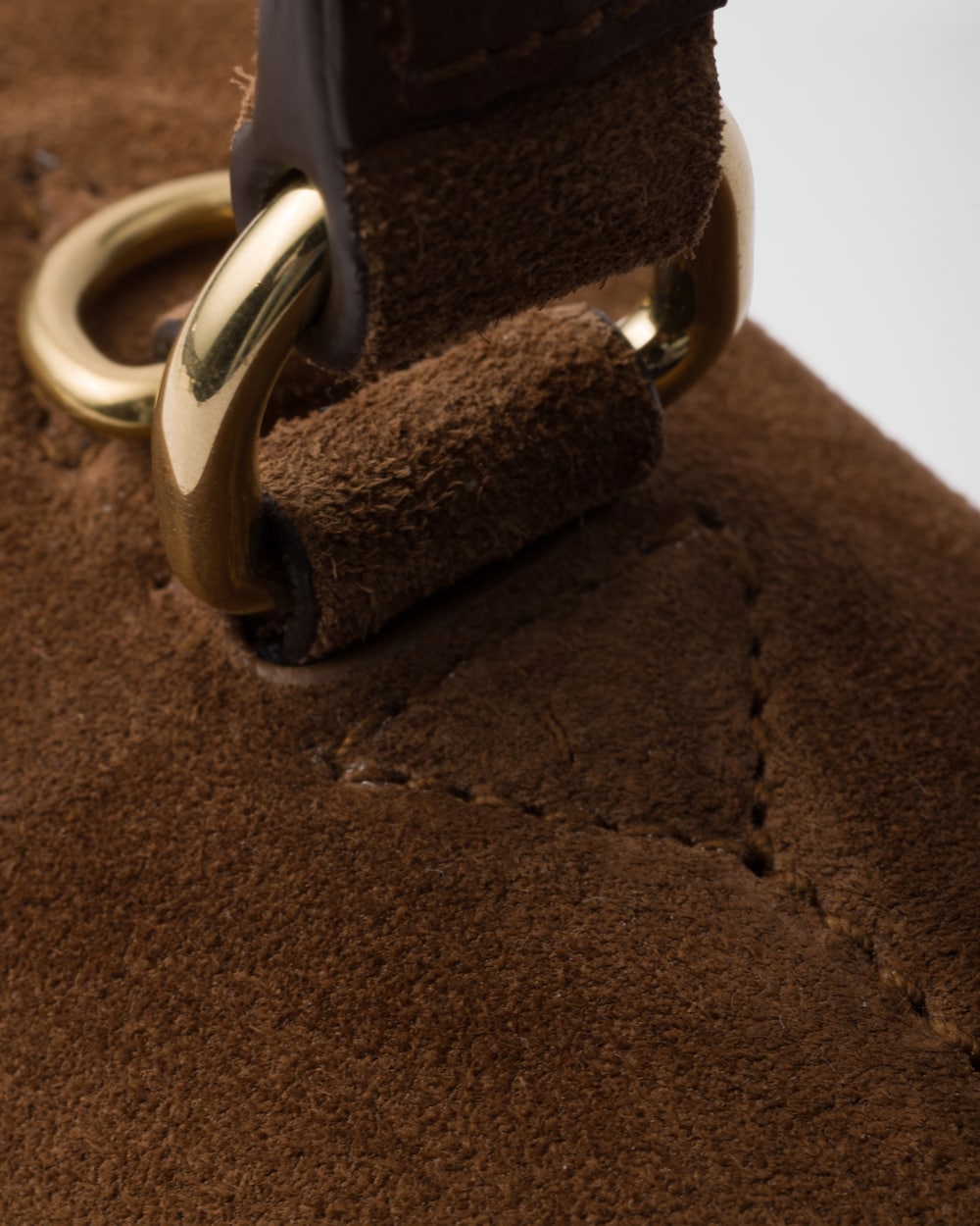 Replicate Prada Soft Sound Medium Suede Shoulder Bag(1:1 replica)