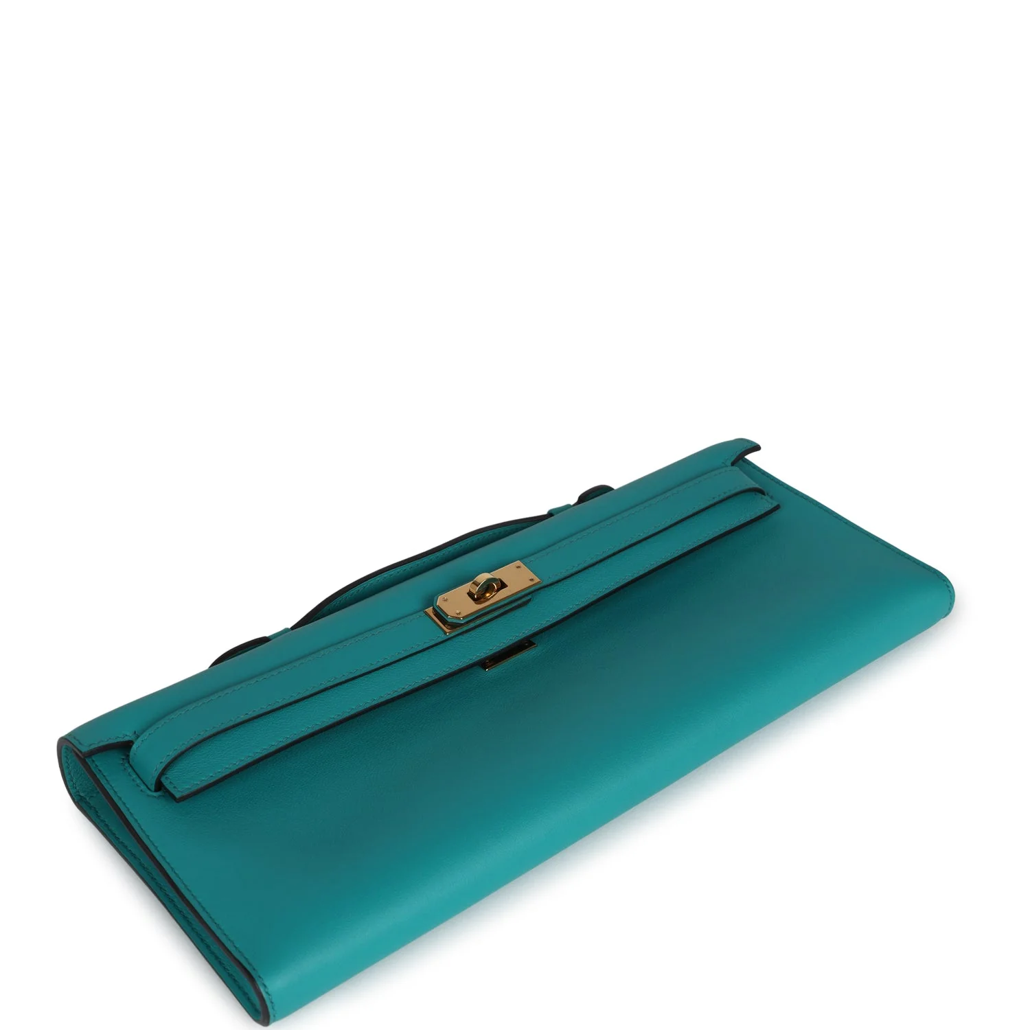 Replicate Hermes Kelly Cut Bleu Paon Swift Gold Hardware(1:1 replica)