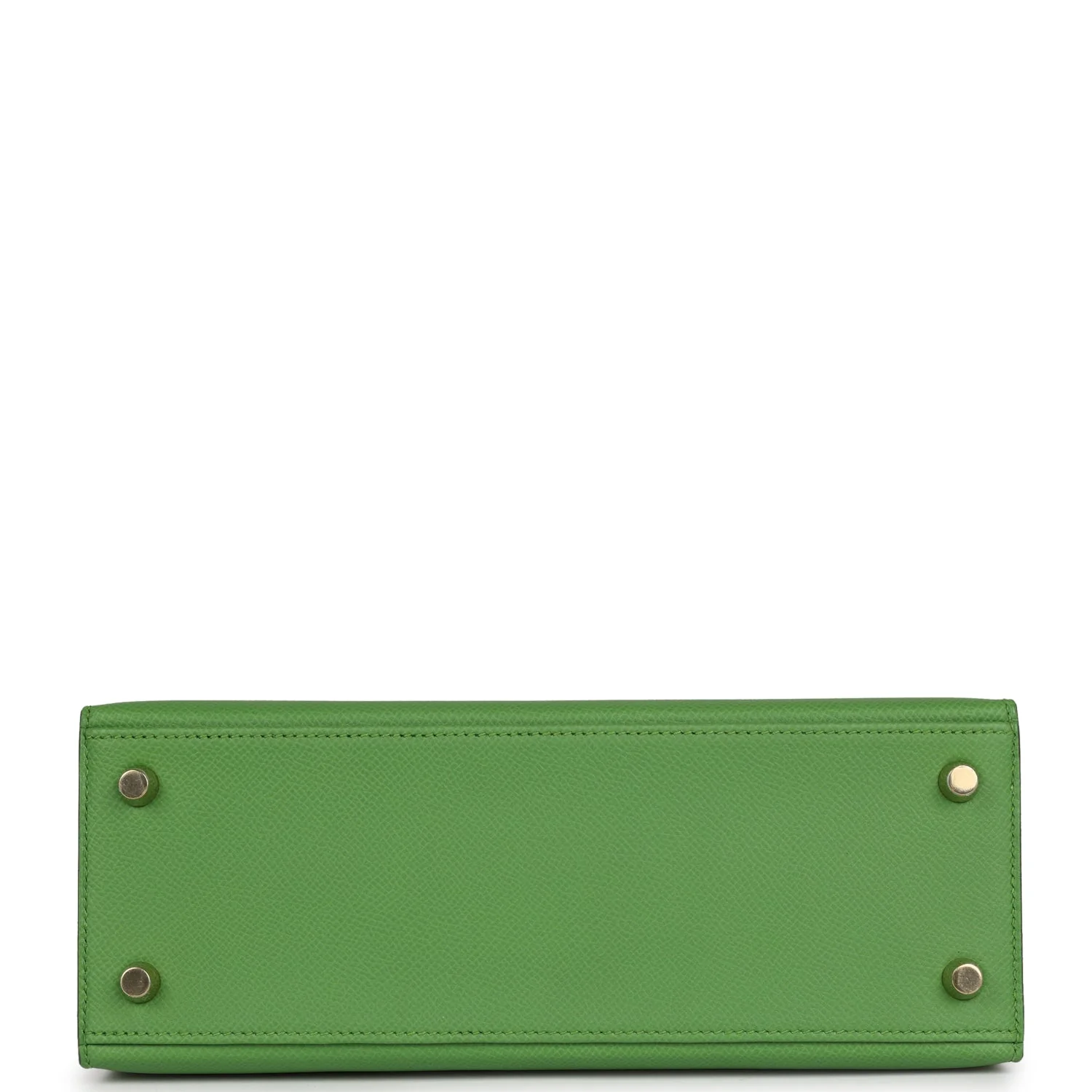 Replicate Hermes Kelly Sellier 25 Vert Yucca Epsom Gold Hardware(1:1 replica)