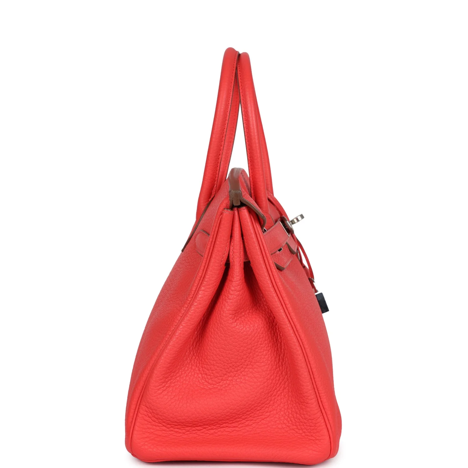 Replicate Hermes Birkin 30 Rose Jaipur Clemence Palladium Hardware(1:1 replica)