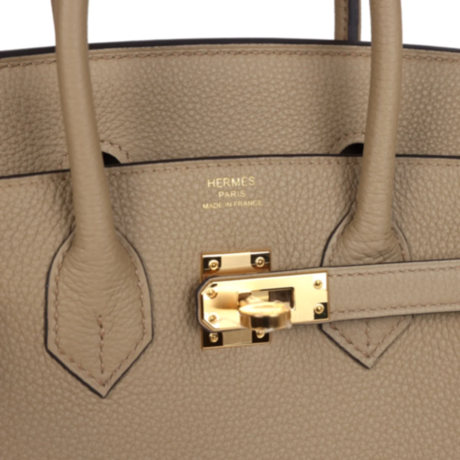 Replicate Hermes Birkin 25 Beige Marfa Togo Gold Hardware(1:1 replica)
