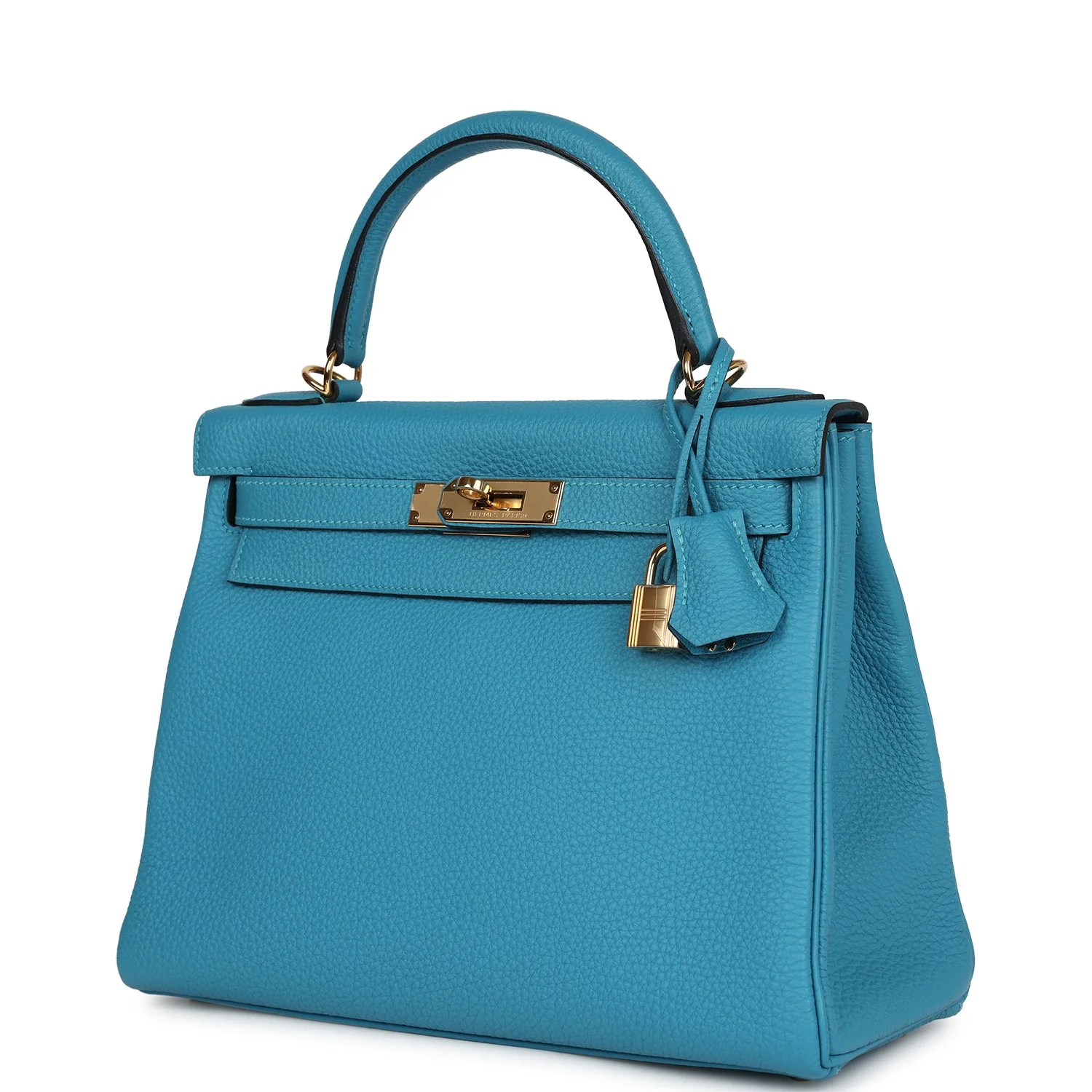 Replicate Hermes Kelly Retourne 28 Turquoise Togo Gold Hardware(1:1 replica)