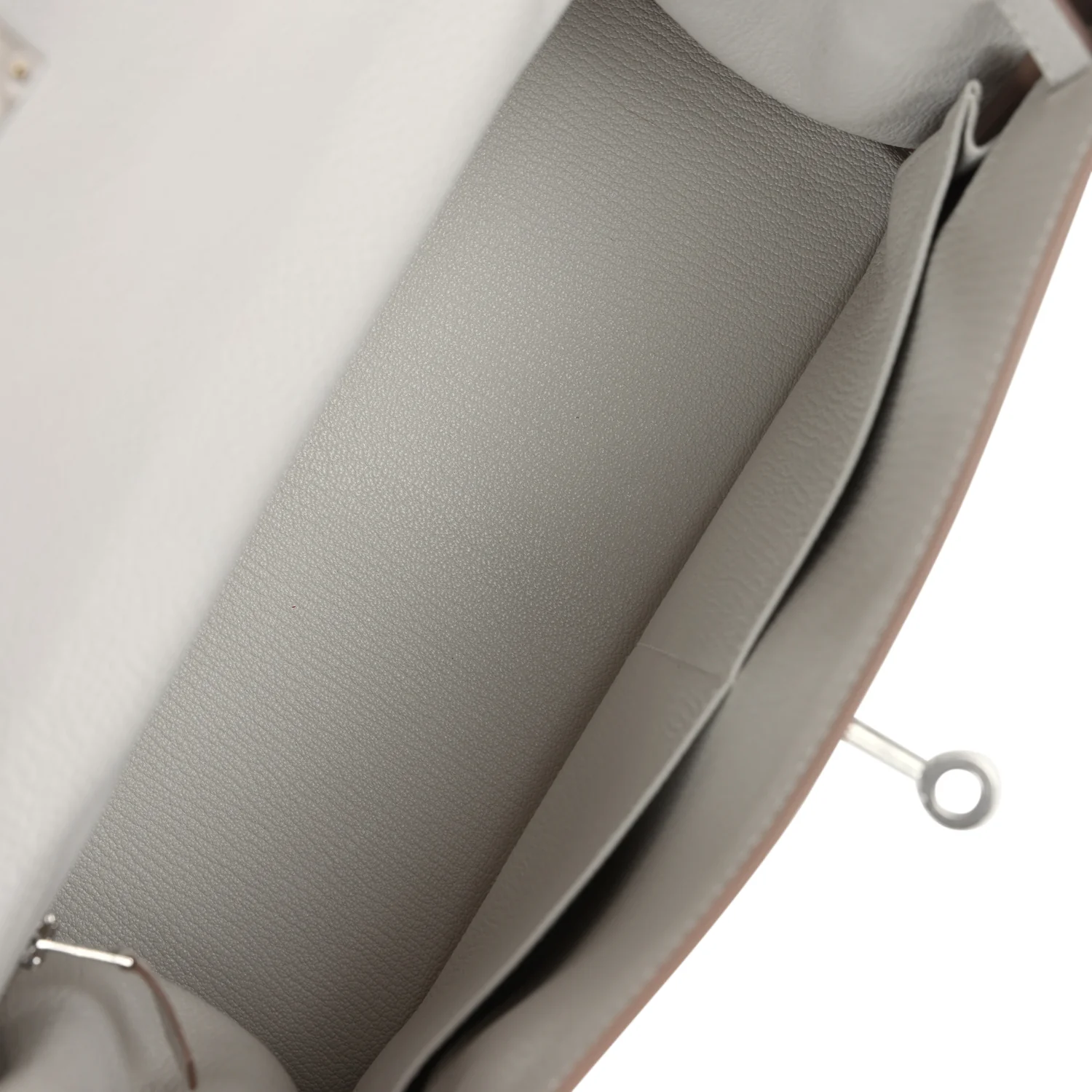 Replicate Hermes Kelly Retourne 28 Gris Pale Togo Palladium Hardware(1:1 replica)