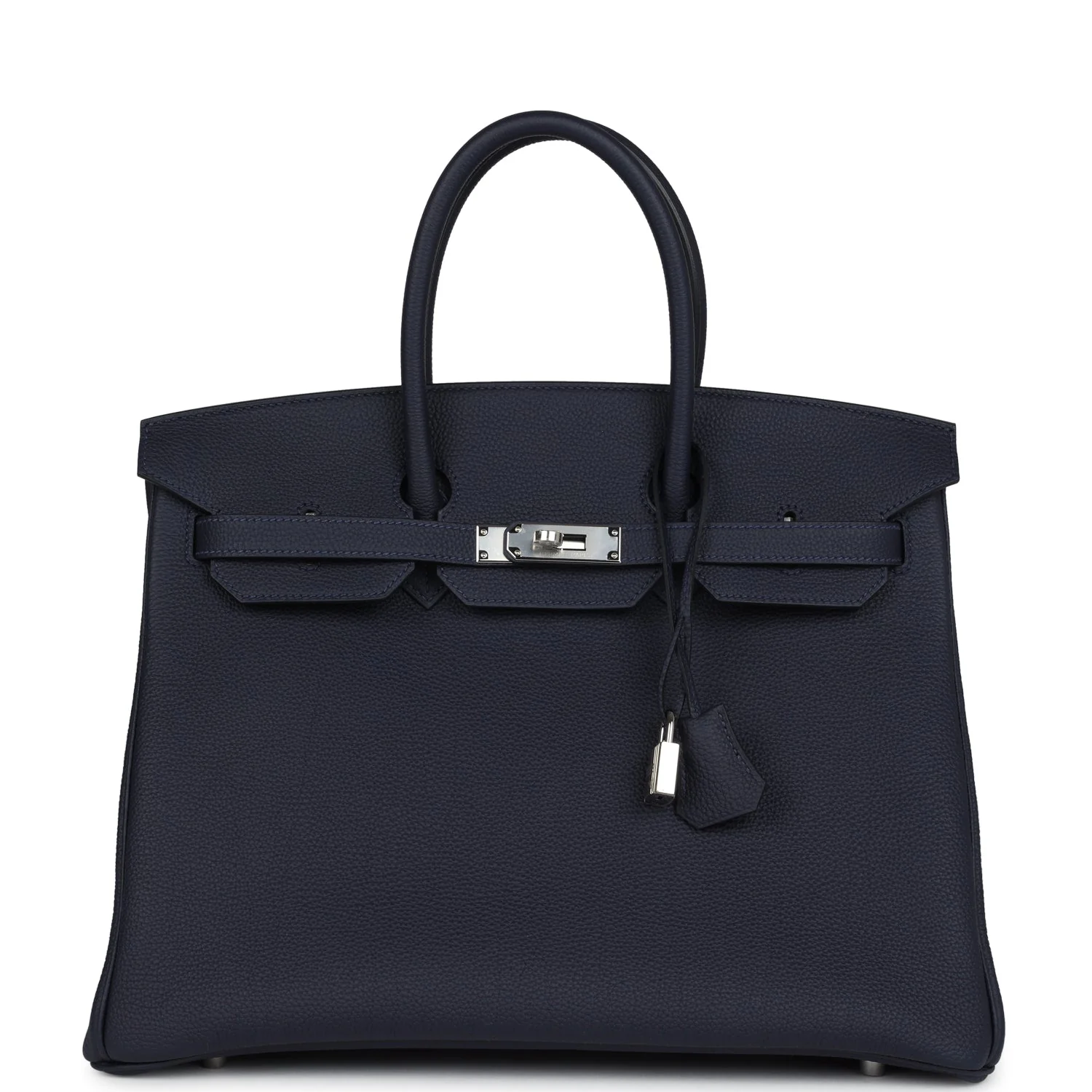 Replicate Hermes Birkin 35 Bleu Nuit Togo Palladium Hardware(1:1 replica)
