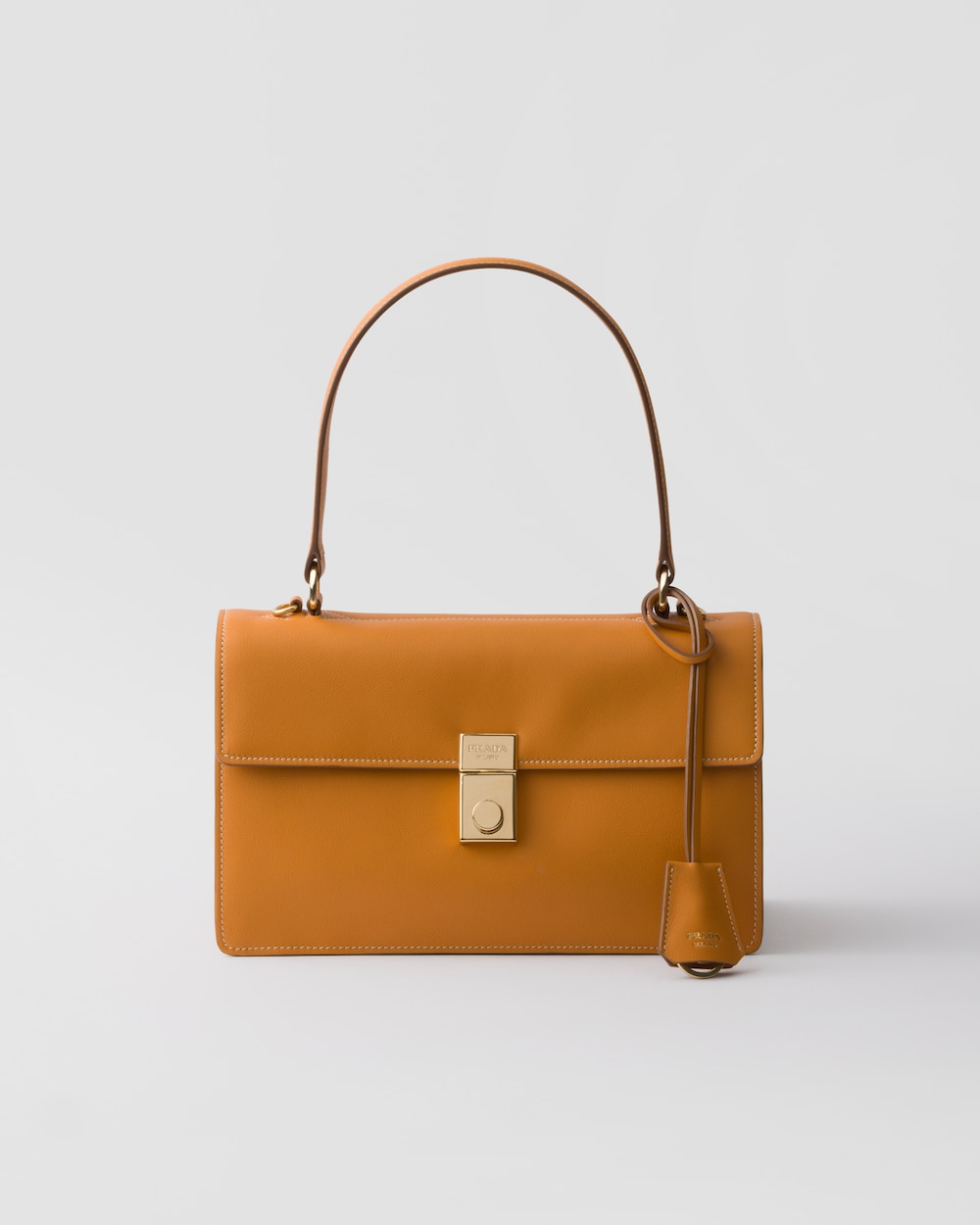 Replicate Prada Soft Sound Medium Leather Shoulder Bag(1:1 replica)