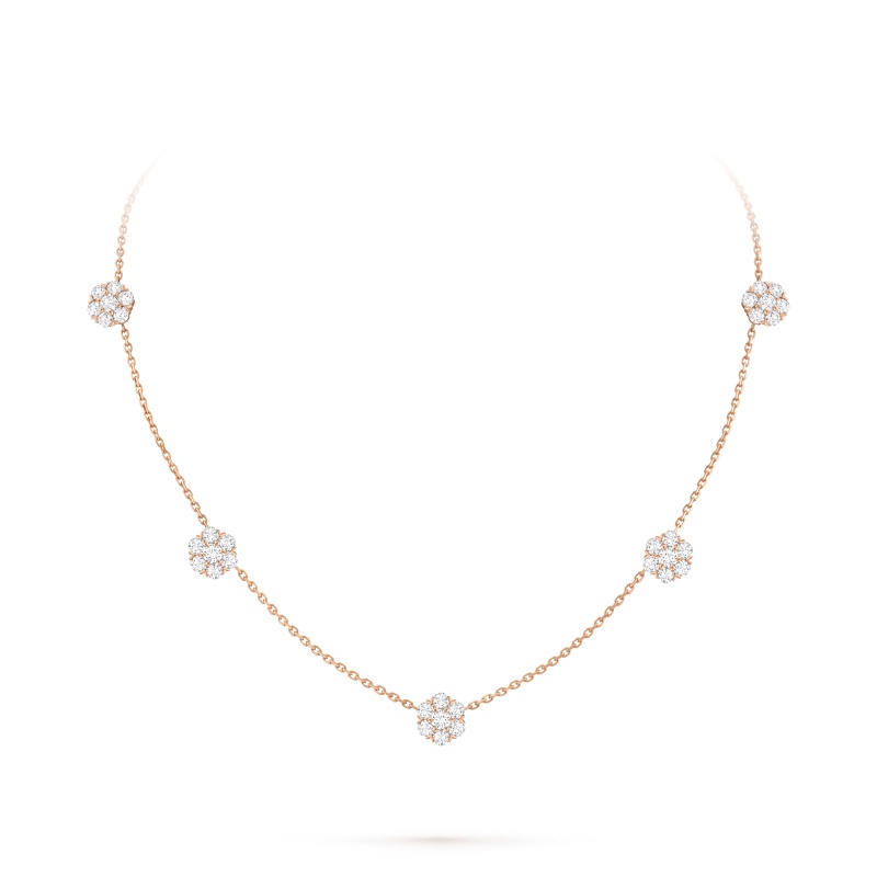 Replicate Fleurette necklace, 5 flowers(1:1 replica)