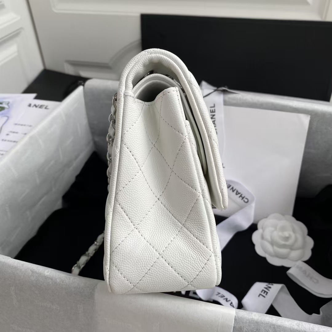Replicate Chanel Classic 11.12 Handbag Caviar Silver Hardware(1:1 replica)