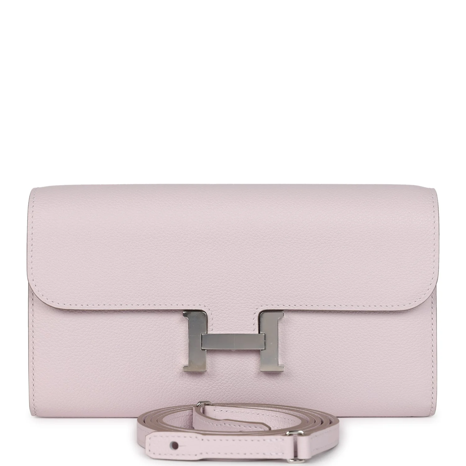 Replicate Hermes Constance Wallet To Go Mauve Pale Evercolor Palladium Hardware(1:1 replica)