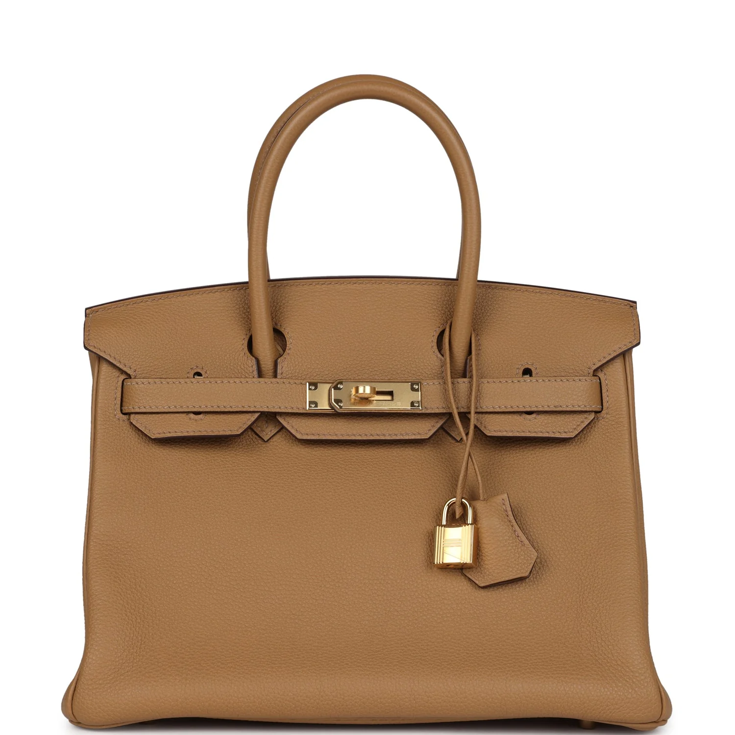 Replicate Hermes Birkin 30 Biscuit Togo Gold Hardware(1:1 replica)