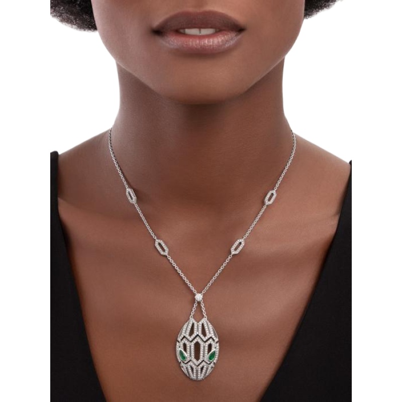 Replicate Serpenti Seduttori gilded snake necklace(1:1 replica)