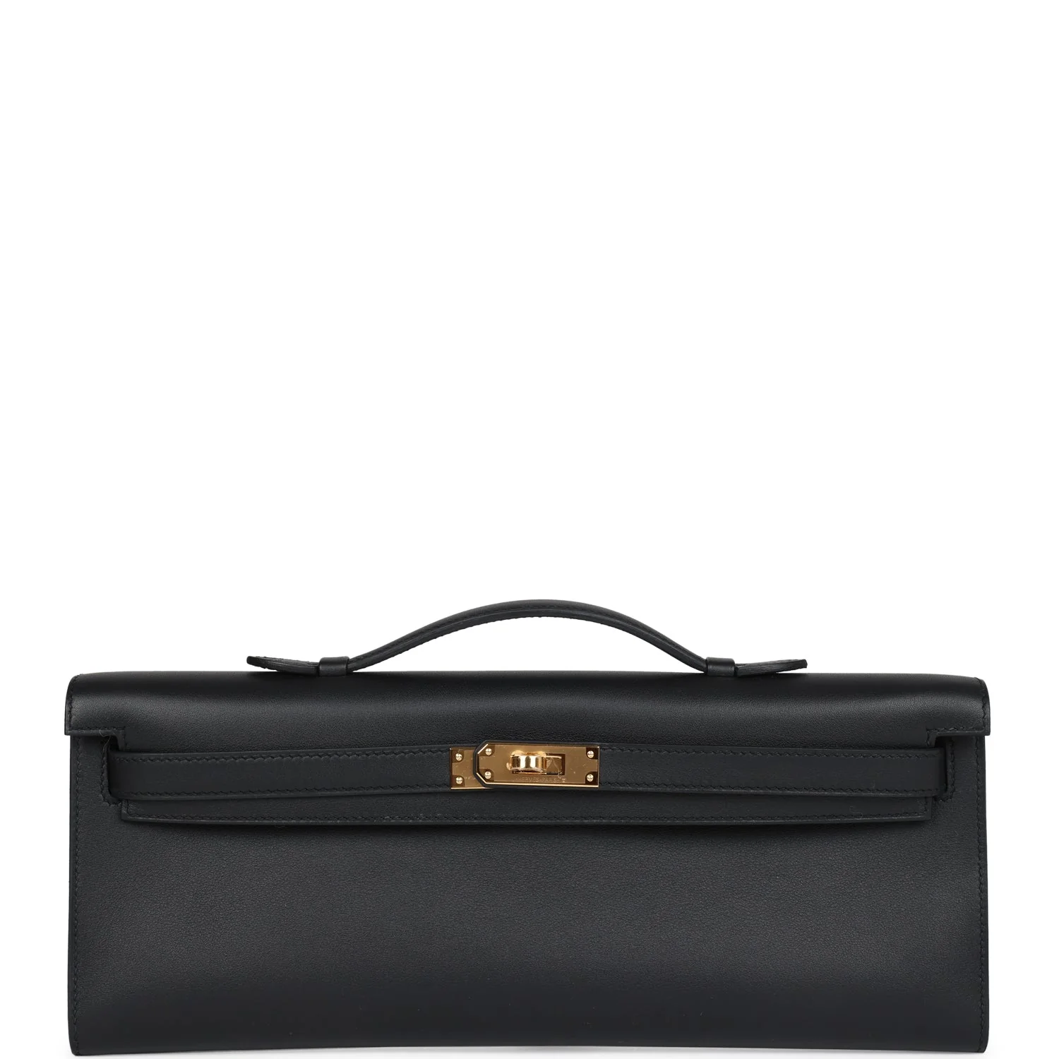 Replicate Hermes Kelly Cut Black Swift Palladium Hardware(1:1 replica)
