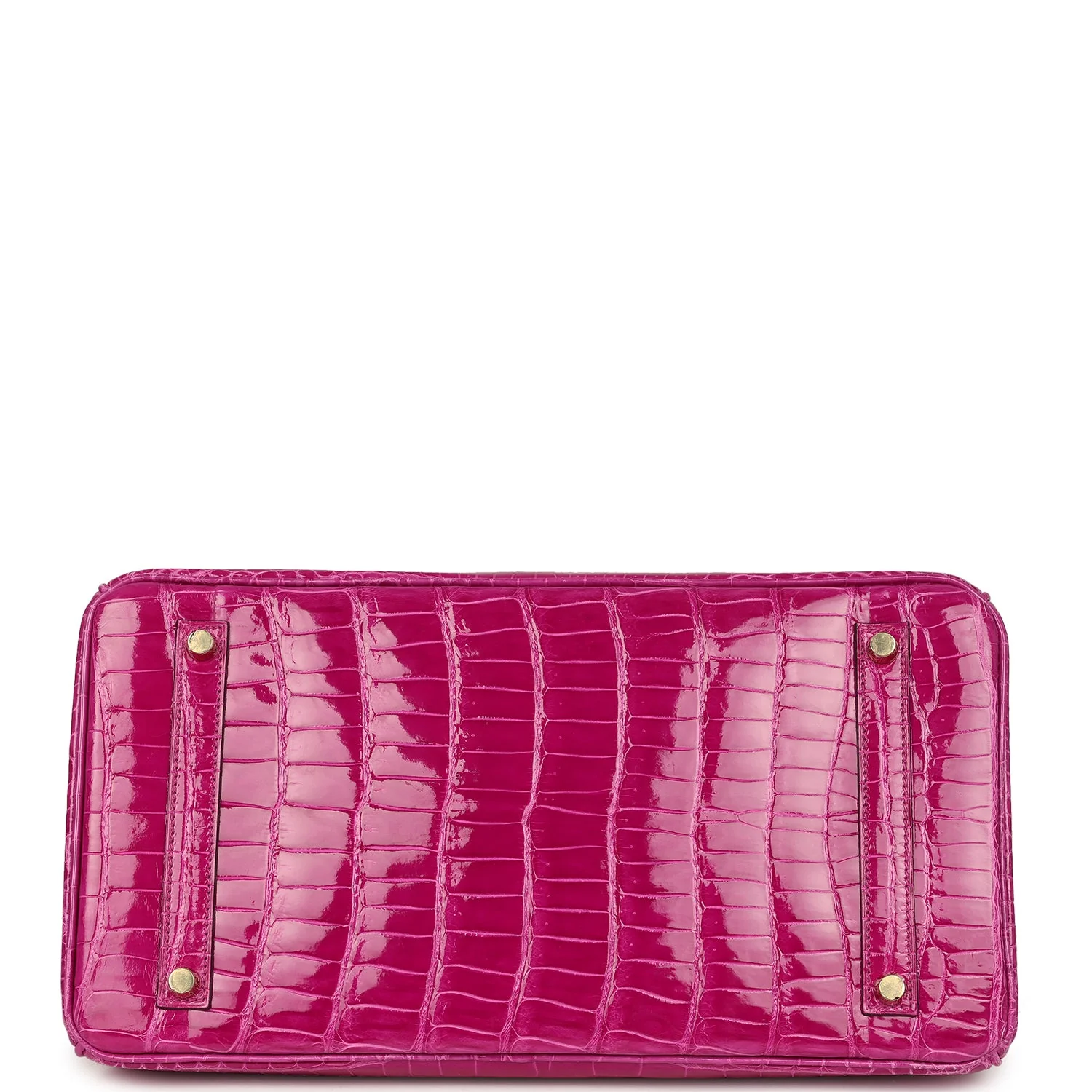 Replicate Hermes Birkin 35 Rose Scheherazade Shiny Porosus Crocodile Gold Hardware(1:1 replica)