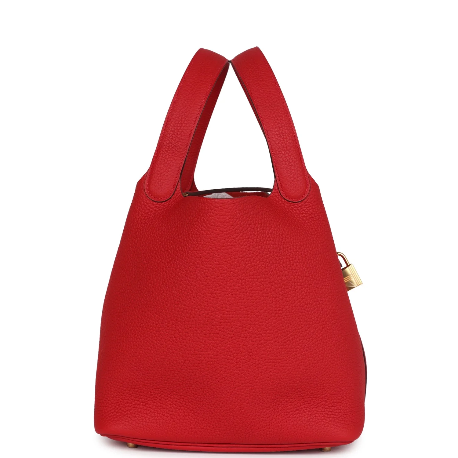 Replicate Hermes Picotin Lock 22 Vermillion Maurice Gold Hardware(1:1 replica)