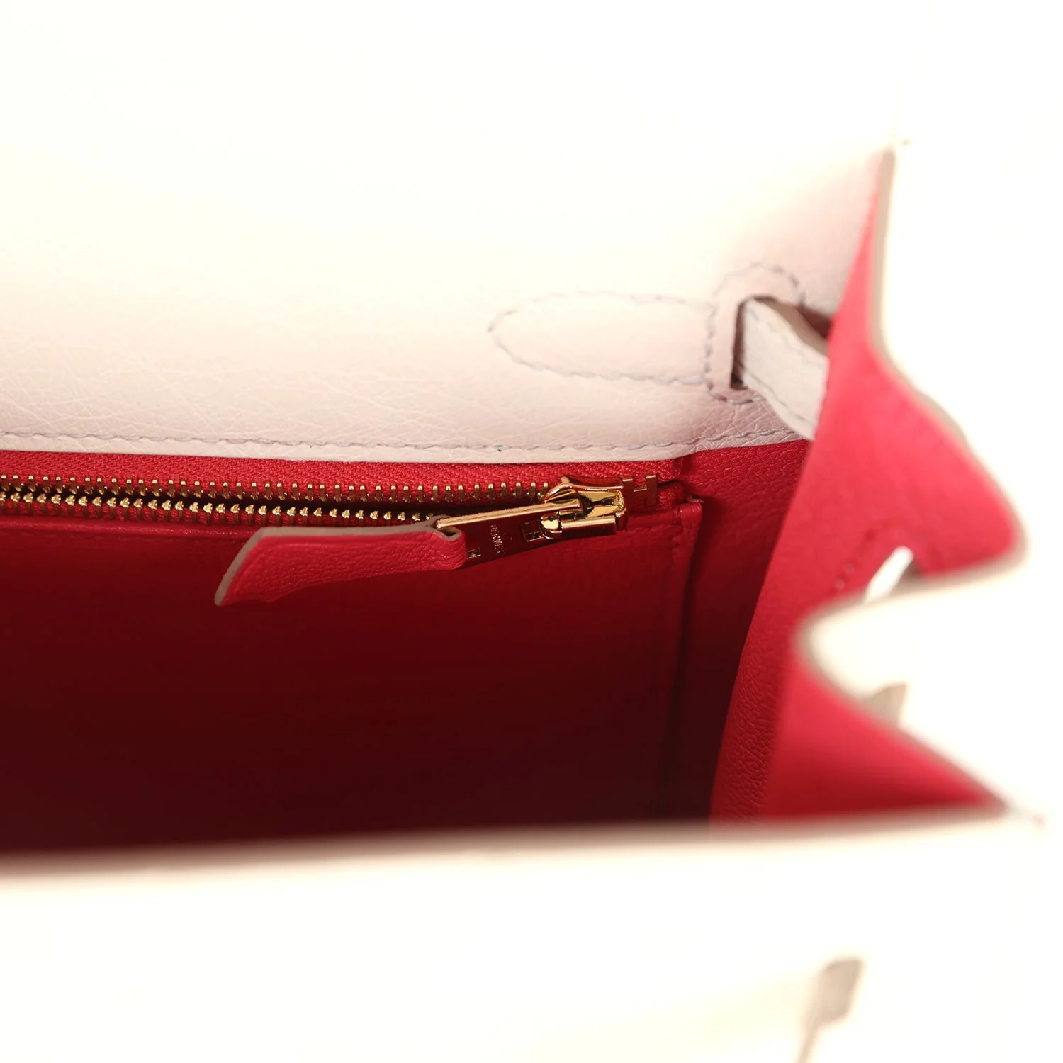 Replicate Hermes Special Order (HSS) Kelly Sellier 25 Beton Ostrich Verso Brushed Gold Hardware(1:1 replica)