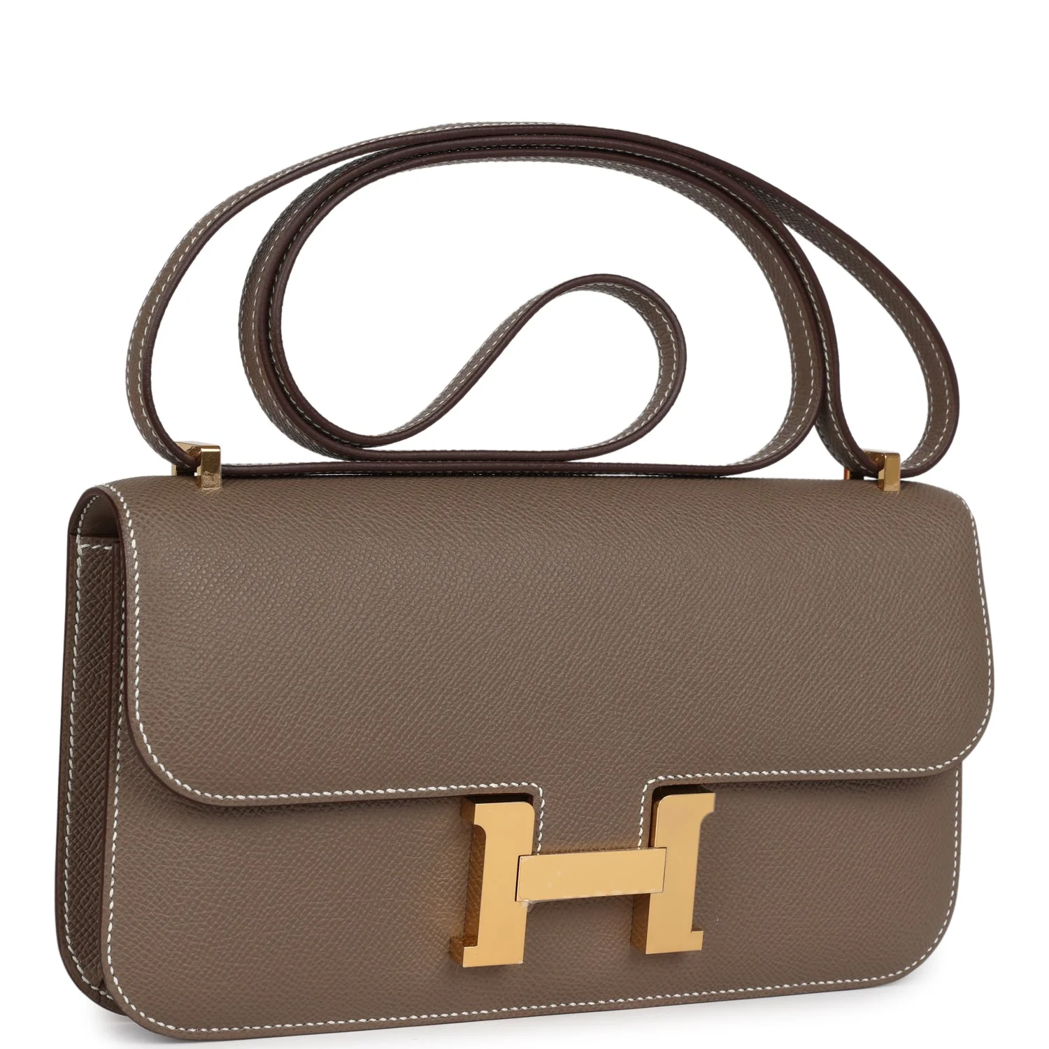 Replicate Hermes Constance Elan Etoupe Epsom Gold Hardware(1:1 replica)