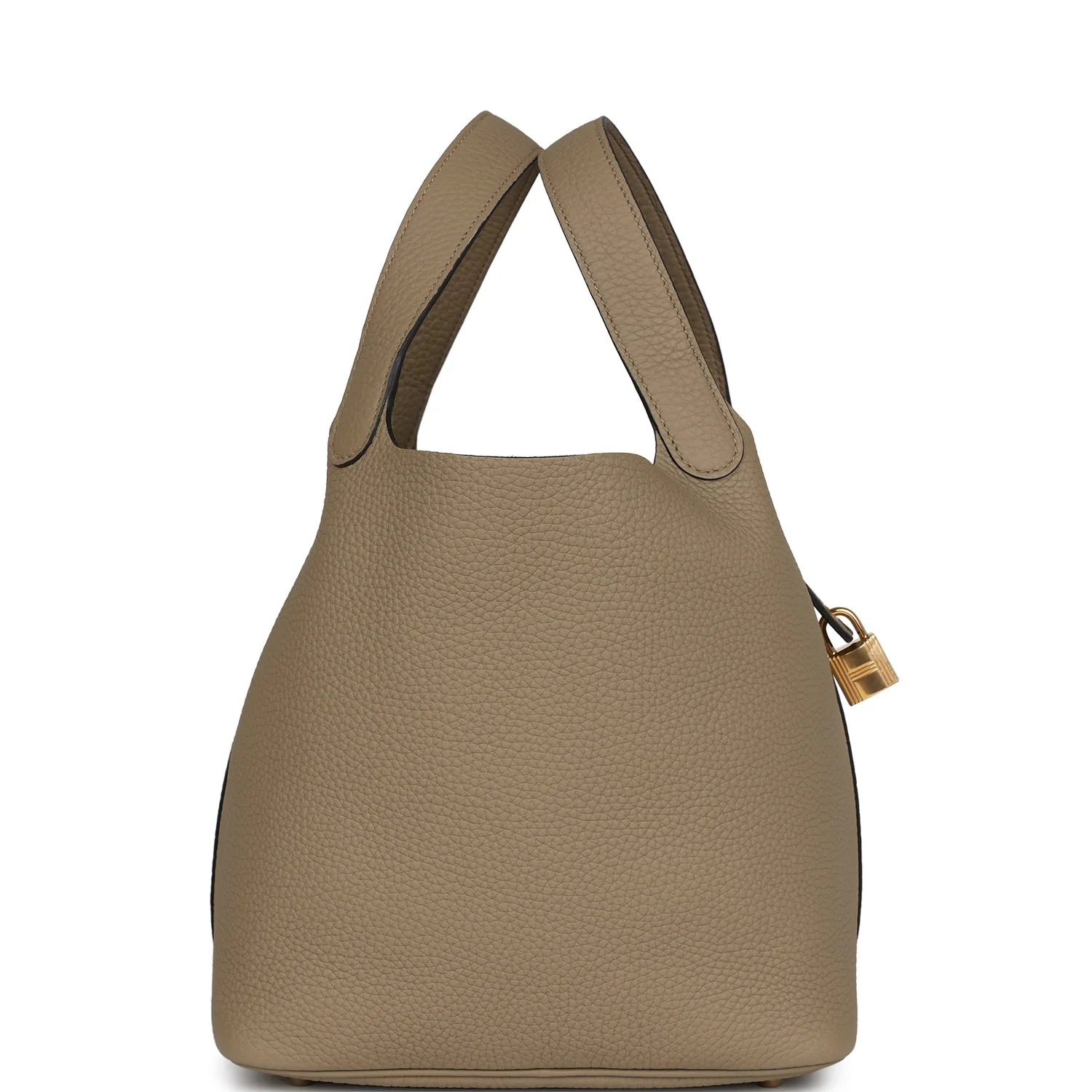 Replicate Hermes Picotin Lock 22 Beige Marfa Clemence Gold Hardware(1:1 replica)