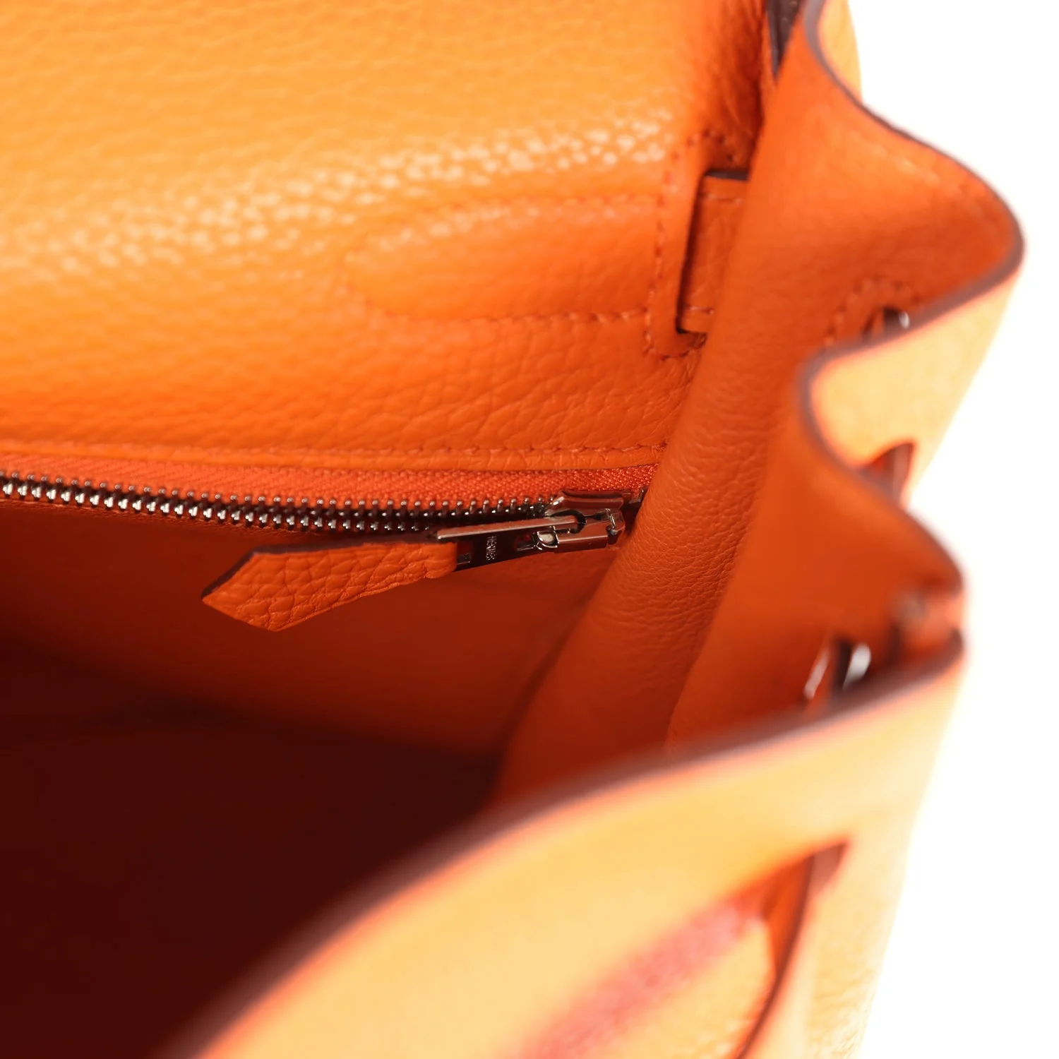 Replicate Hermes Kelly Retourne 32 Orange Togo Palladium Hardware(1:1 replica)