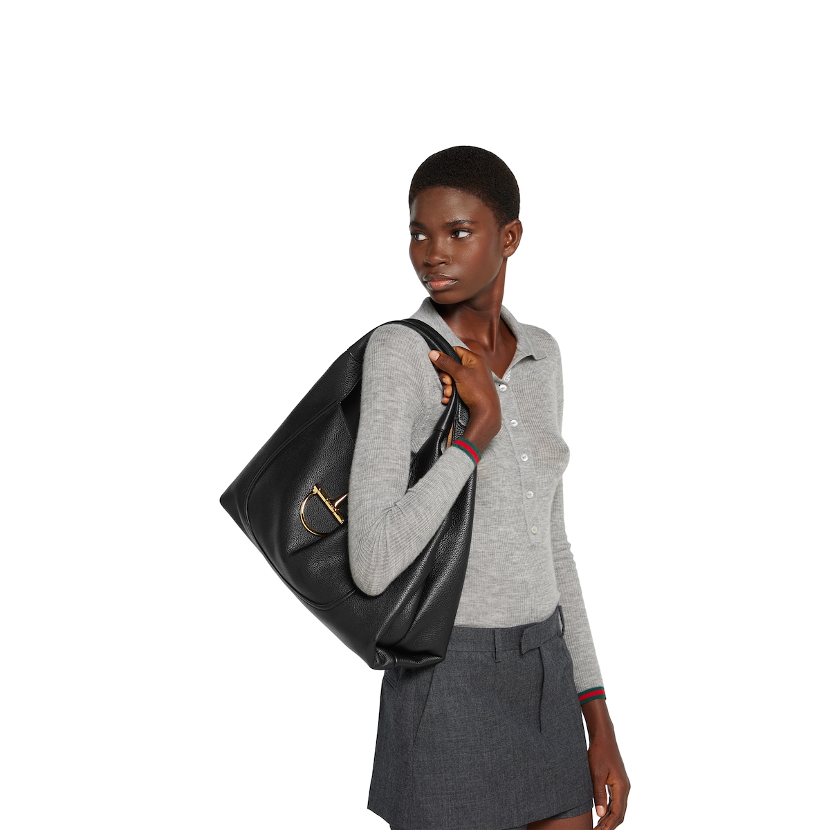 Replicate Gucci Softbit Maxi Shoulder Bag(1:1 replica)