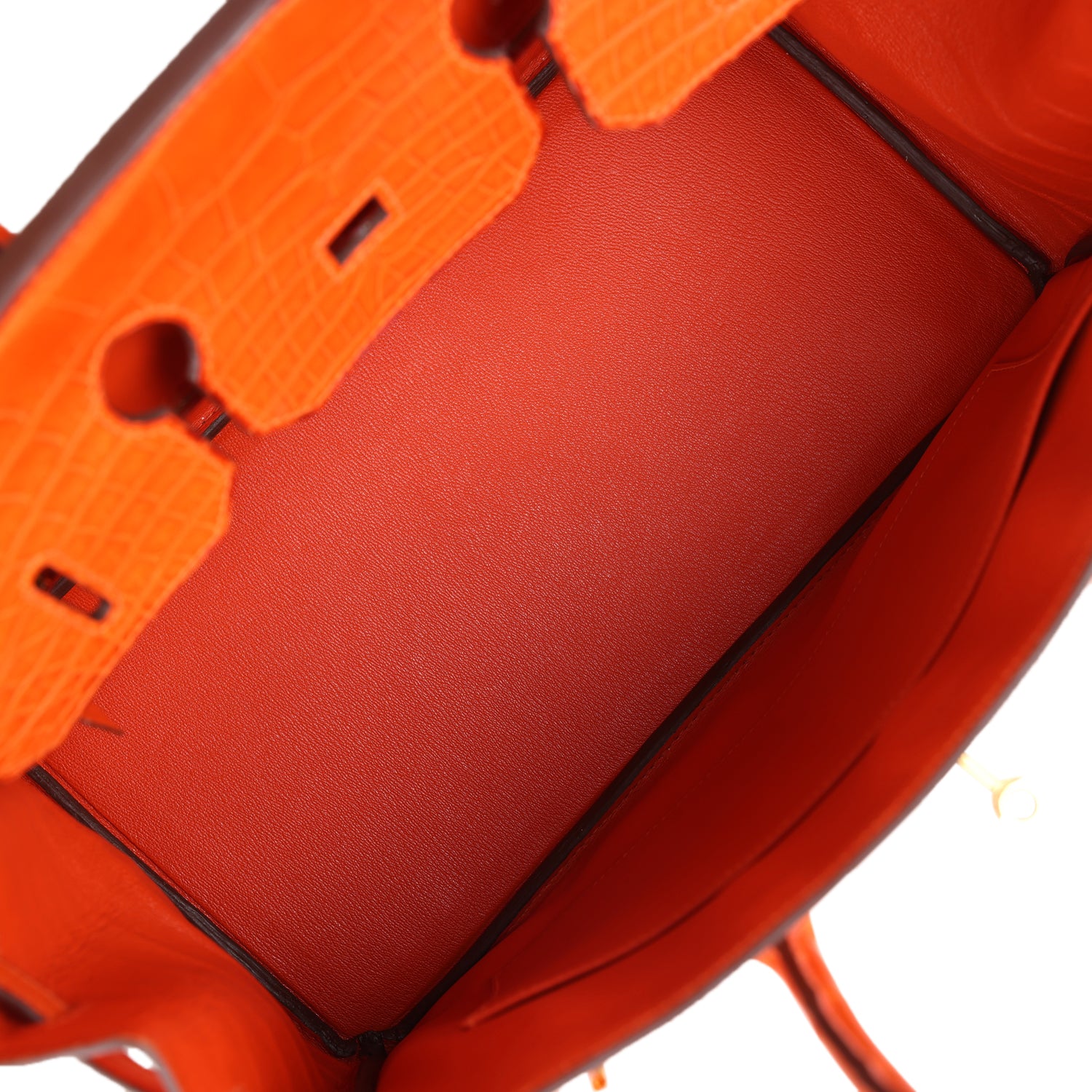 Replicate Hermes Birkin 35 Feu Matte Alligator Gold Hardware(1:1 replica)