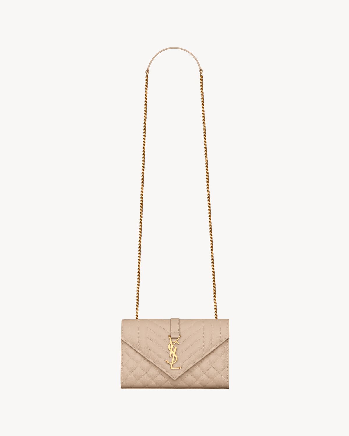 Replicate YSL Envelope Small in Quilted Grain De Poudre Embossed Leather(1:1 replica)