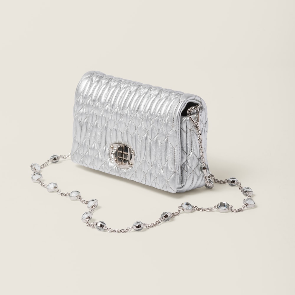 Replicate Miu Crystal nappa leather and crystal mini-bag(1:1 replica)