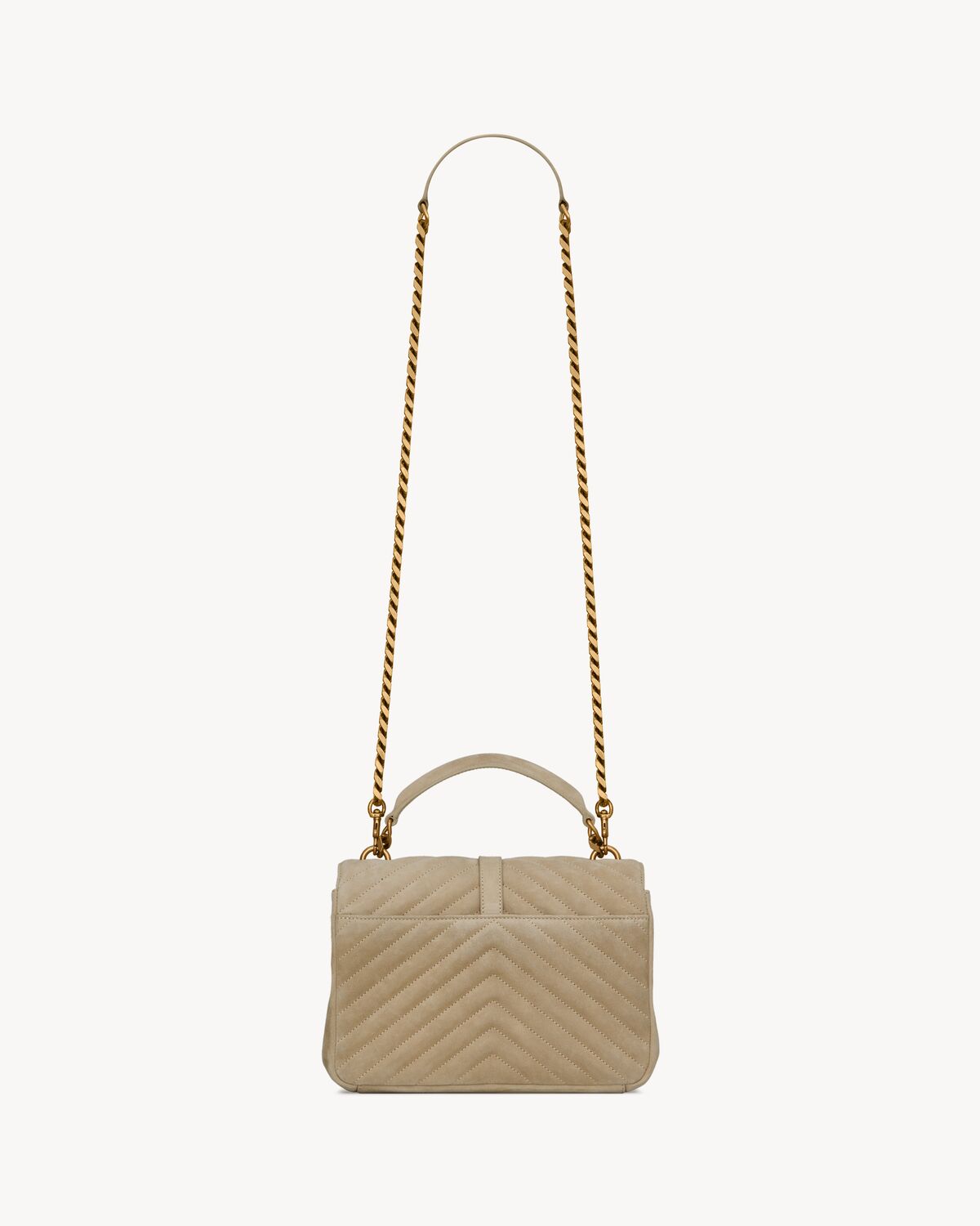 Replicate YSL College Medium in Quilted Suede(1:1 replica)