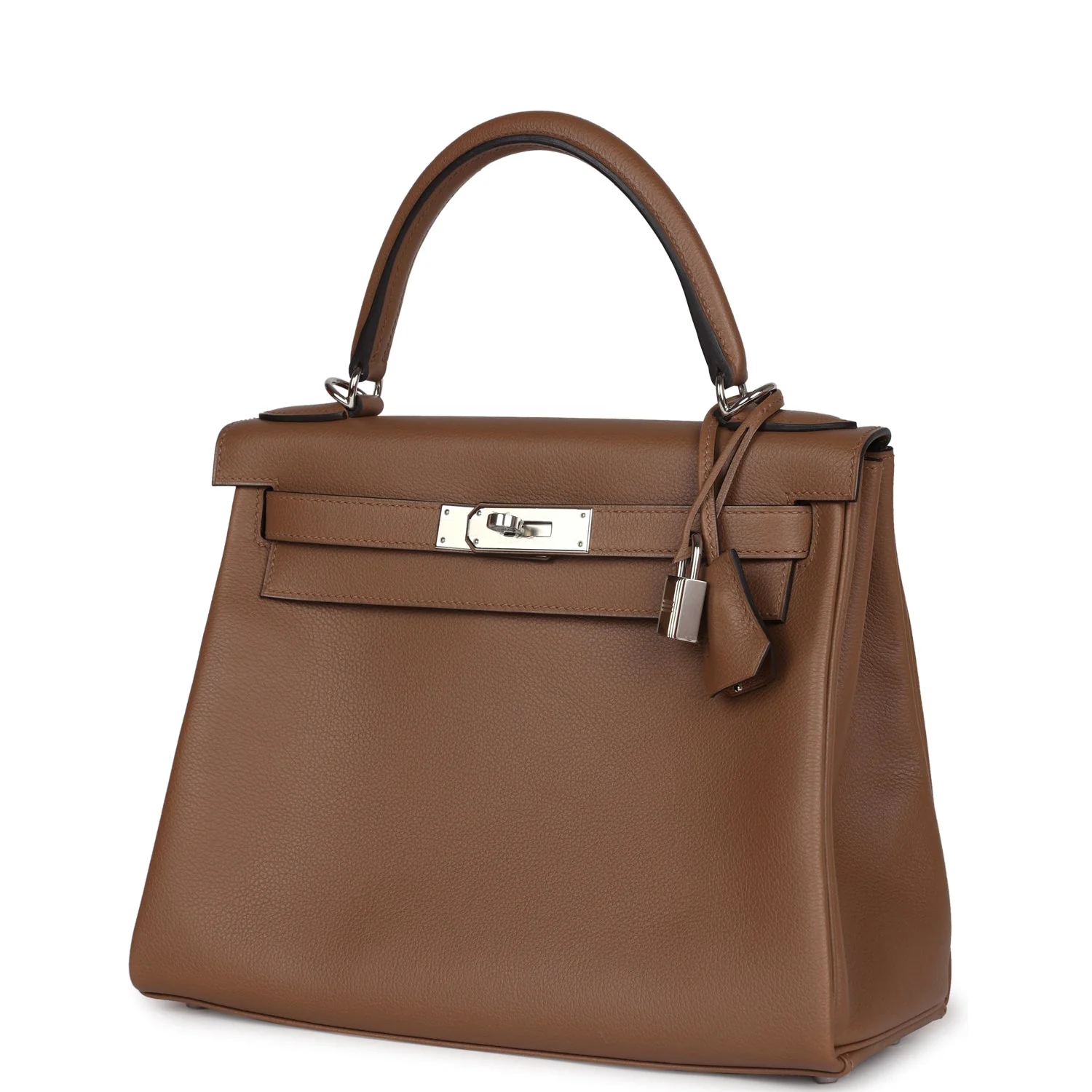Replicate Hermes Kelly Retourne 28 Alezan Evercolor Palladium Hardware(1:1 replica)
