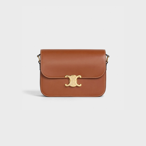 Replicate CLASSIQUE TRIOMPHE BAG IN NATURAL CALFSKIN TAN(1:1 replica)