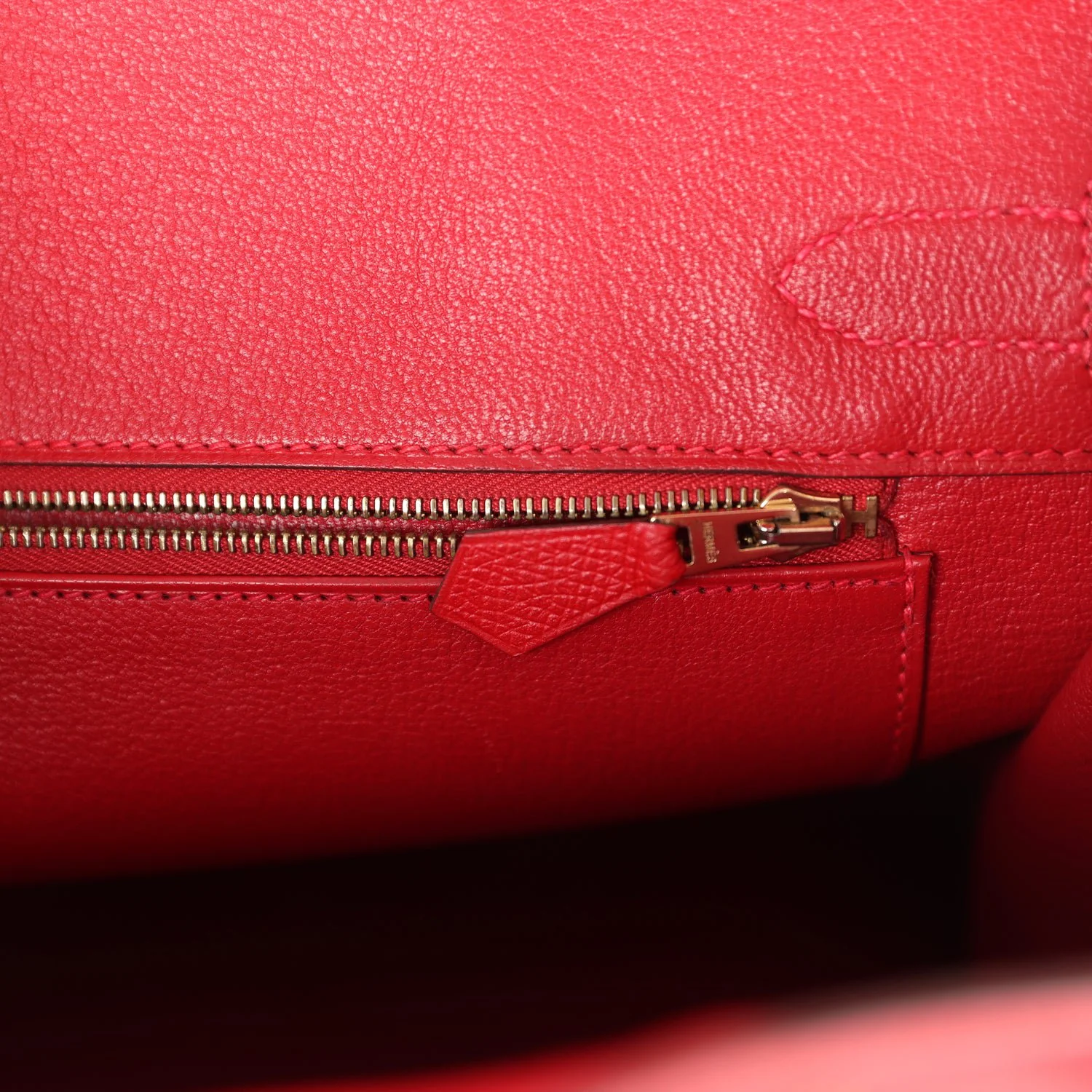 Replicate Hermes Birkin 30 Rouge Casaque Epsom Gold Hardware(1:1 replica)