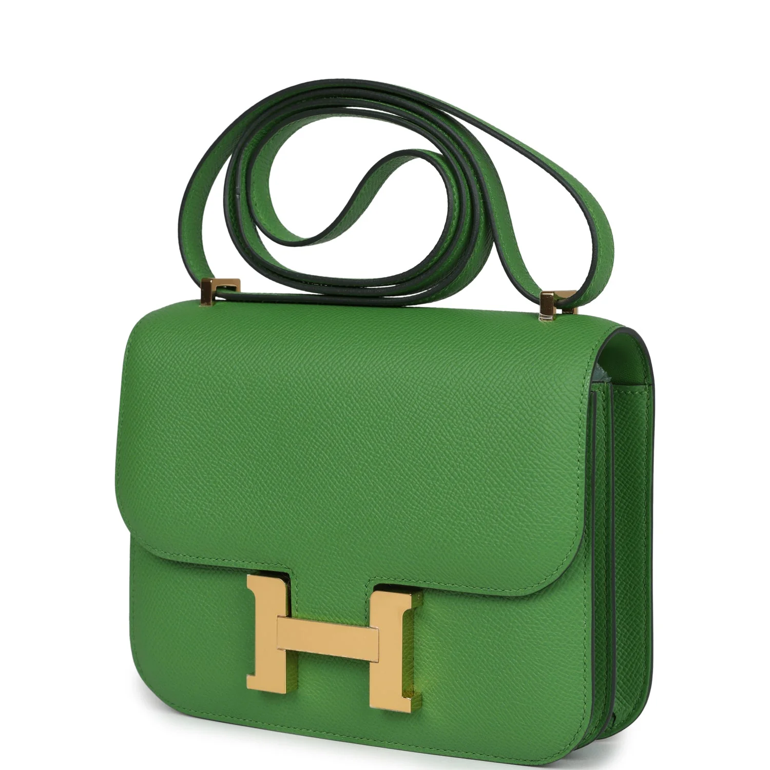 Replicate Hermes Constance 18 Vert Yucca Epsom Gold Hardware(1:1 replica)