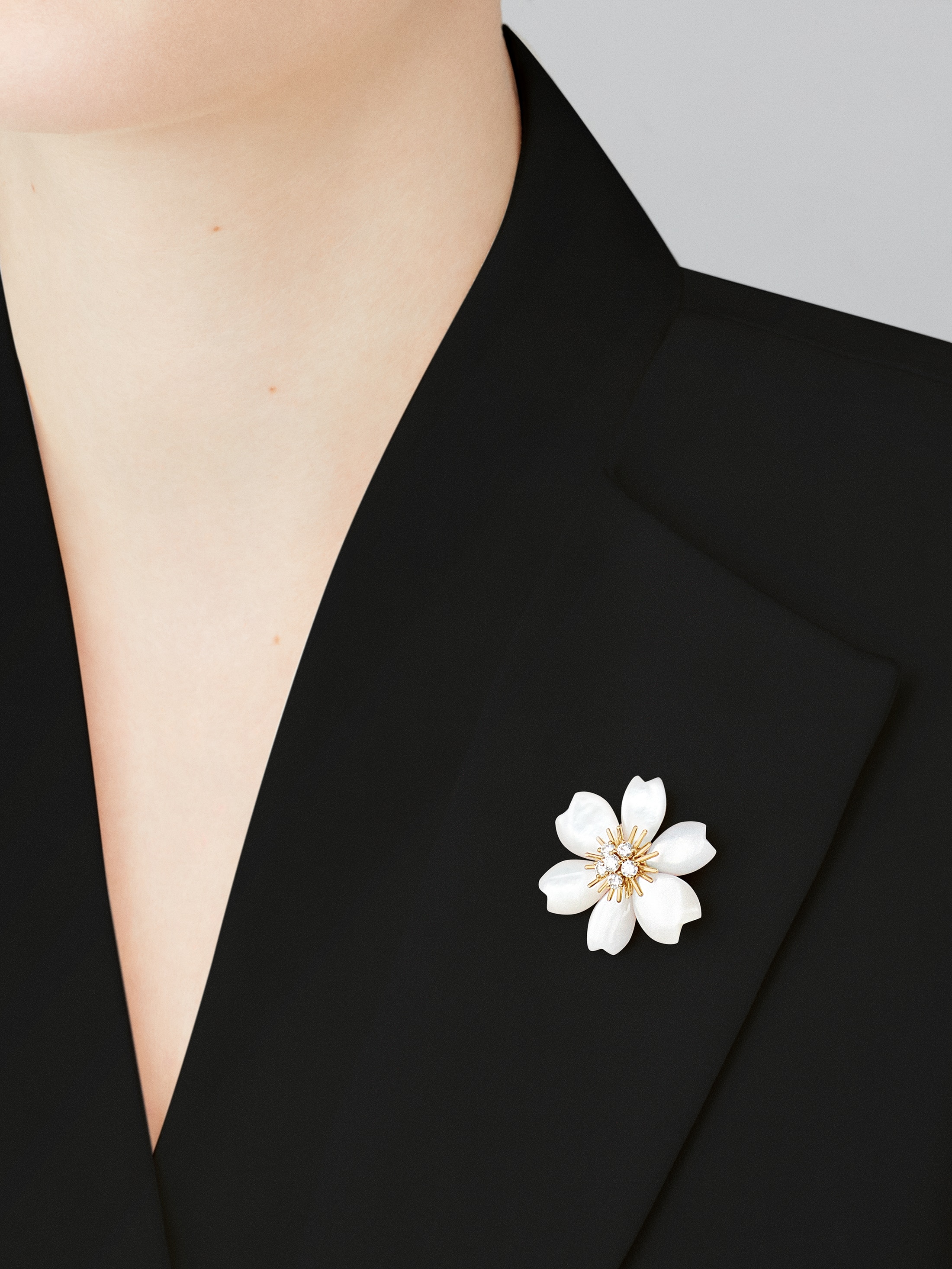 Replicate Rose de Noël clip pendant, small model(1:1 replica)