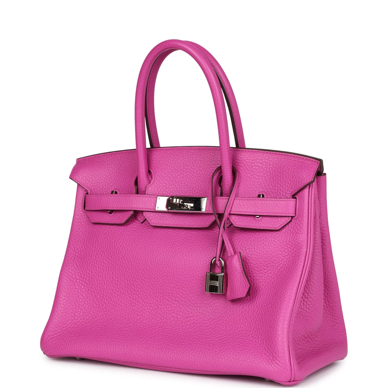Replicate Hermes Birkin 30 Magnolia Clemence Palladium Hardware(1:1 replica)