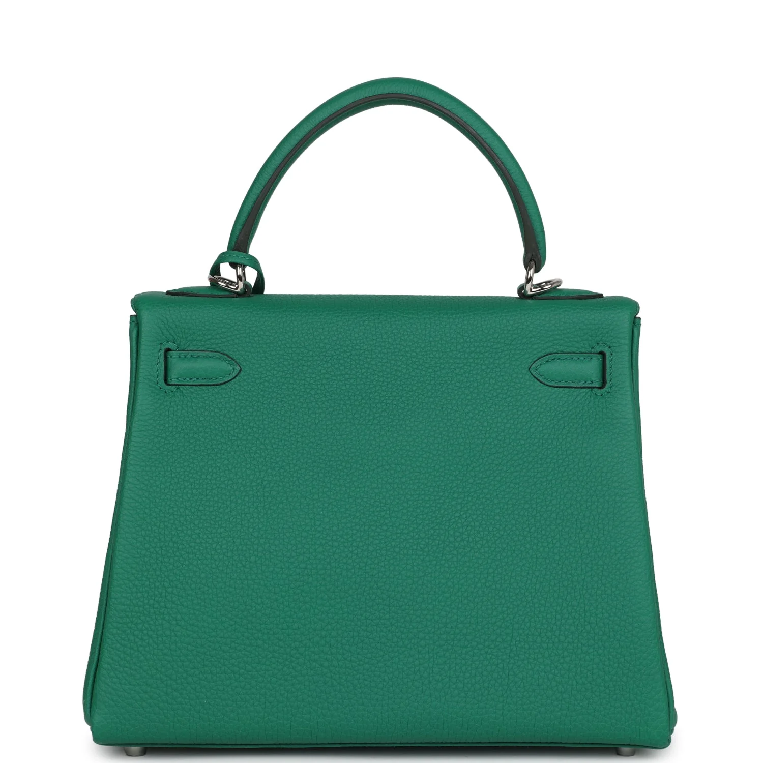 Replicate Hermes Kelly Retourne 25 Vert Vertigo Togo Palladium Hardware(1:1 replica)