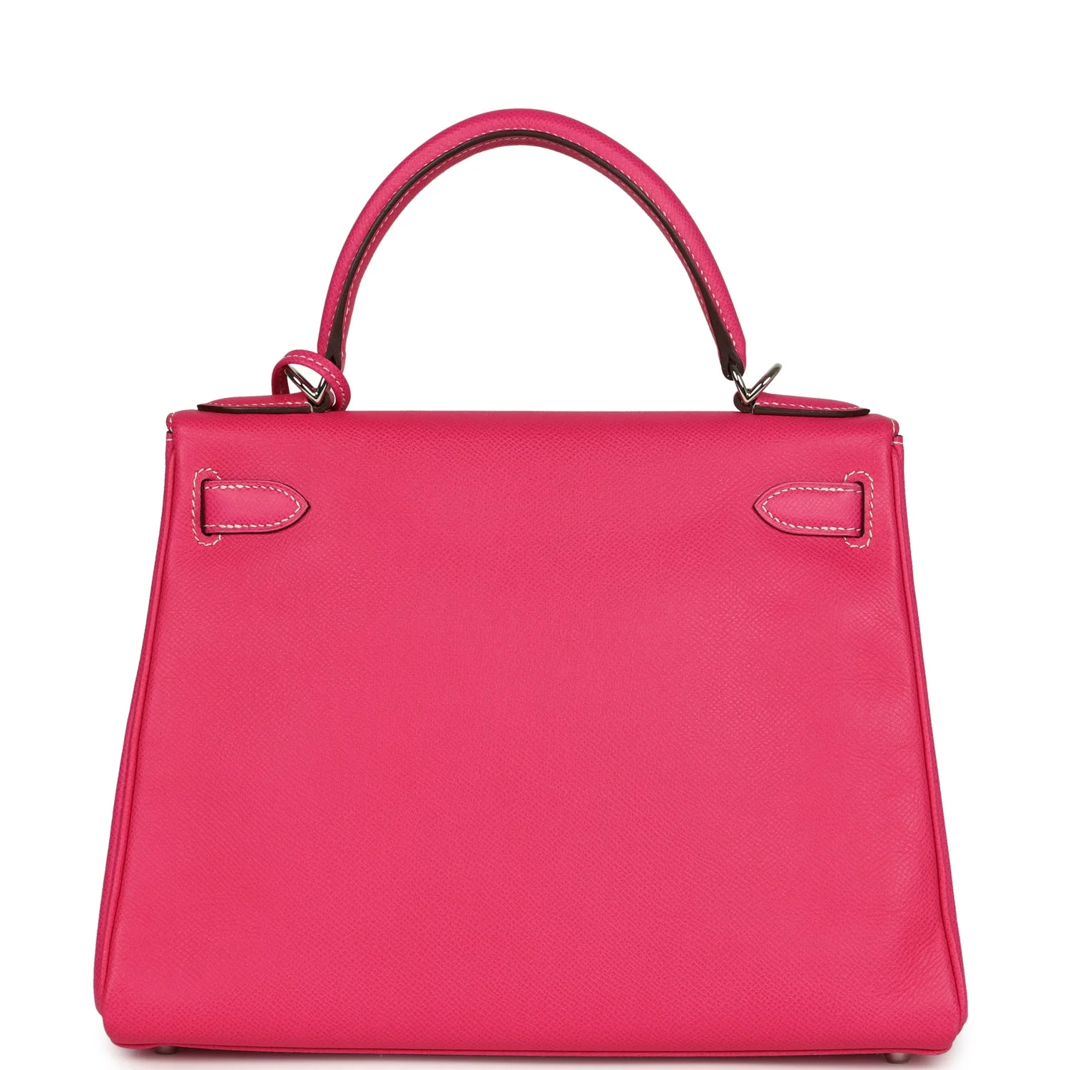 Replicate Hermes Kelly Retourne 28 Rose Tyrien Candy Epsom Palladium Hardware(1:1 replica)