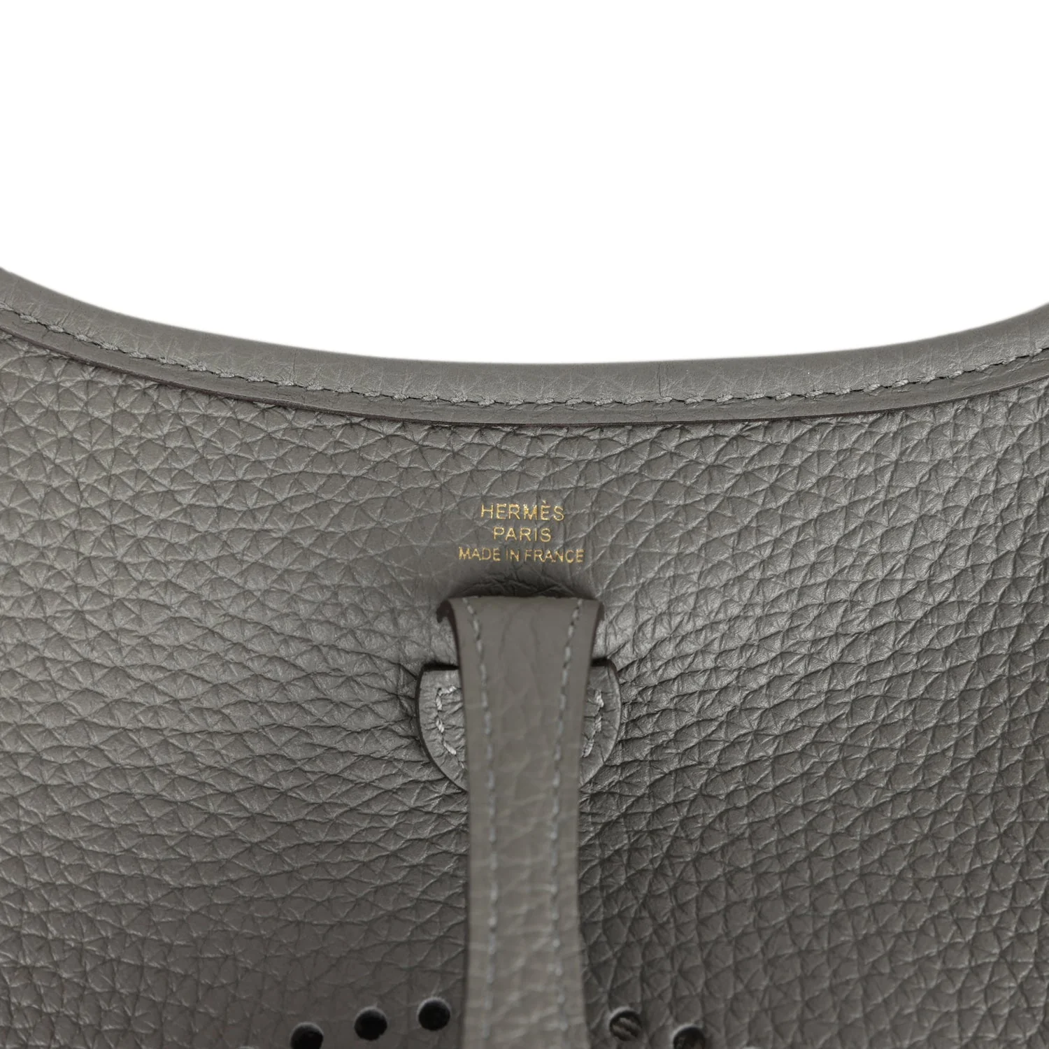 Replicate Hermes Evelyne TPM Gris Meyer Clemence Gold Hardware(1:1 replica)