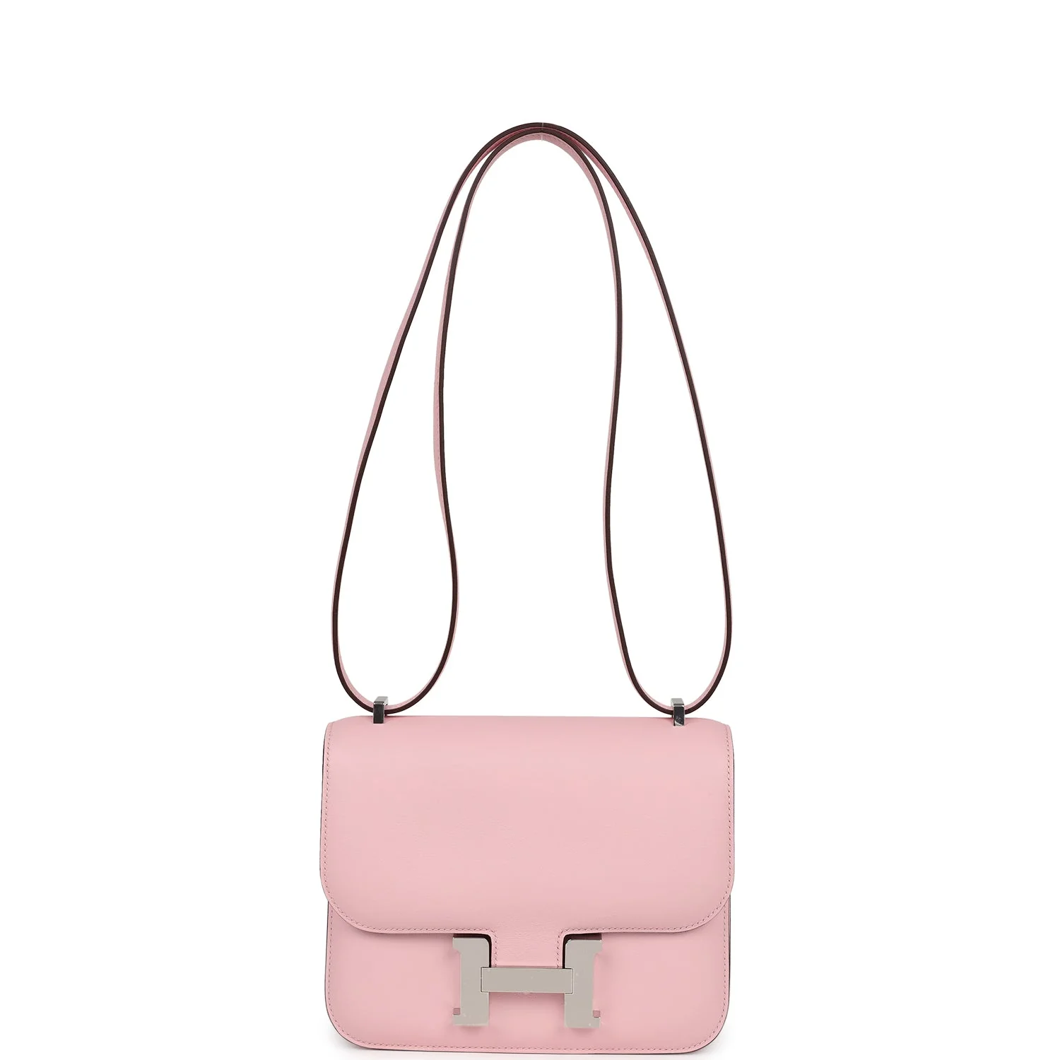 Replicate Hermes Constance 18 Rose Sakura Swift Palladium Hardware(1:1 replica)