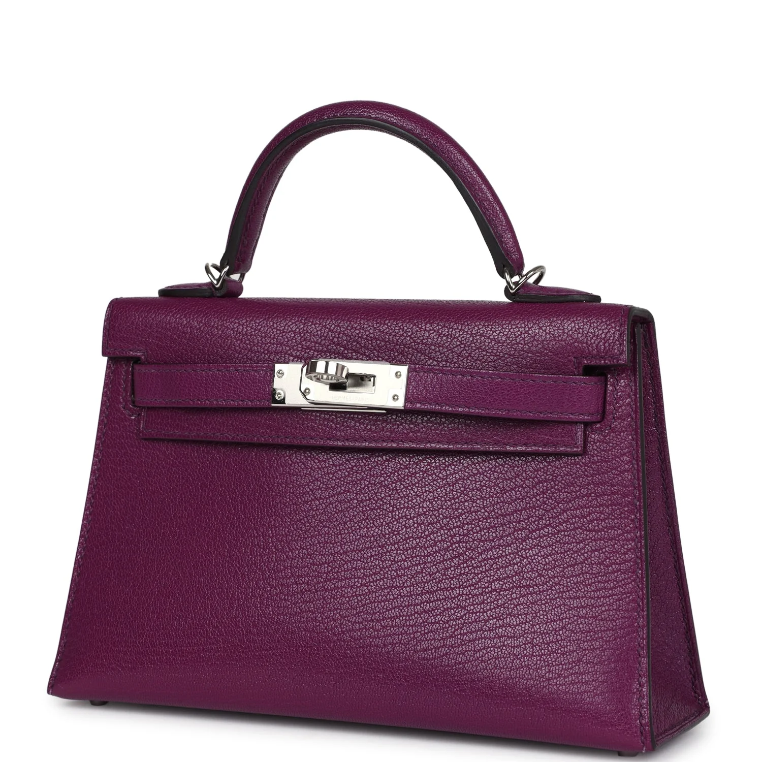 Replicate Hermes Kelly Sellier 20 Anemone Chevre Palladium Hardware(1:1 replica)